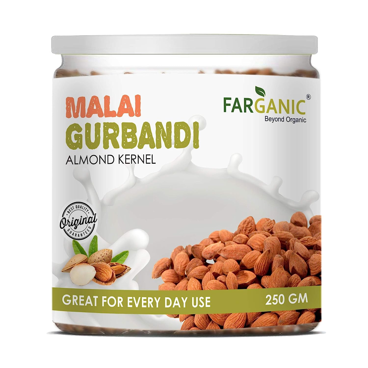 Boomers Malai Gurbandi. Premium Choti Giri Badam/Original Almond- 250 Gram, Dry Fruit by Jexmons