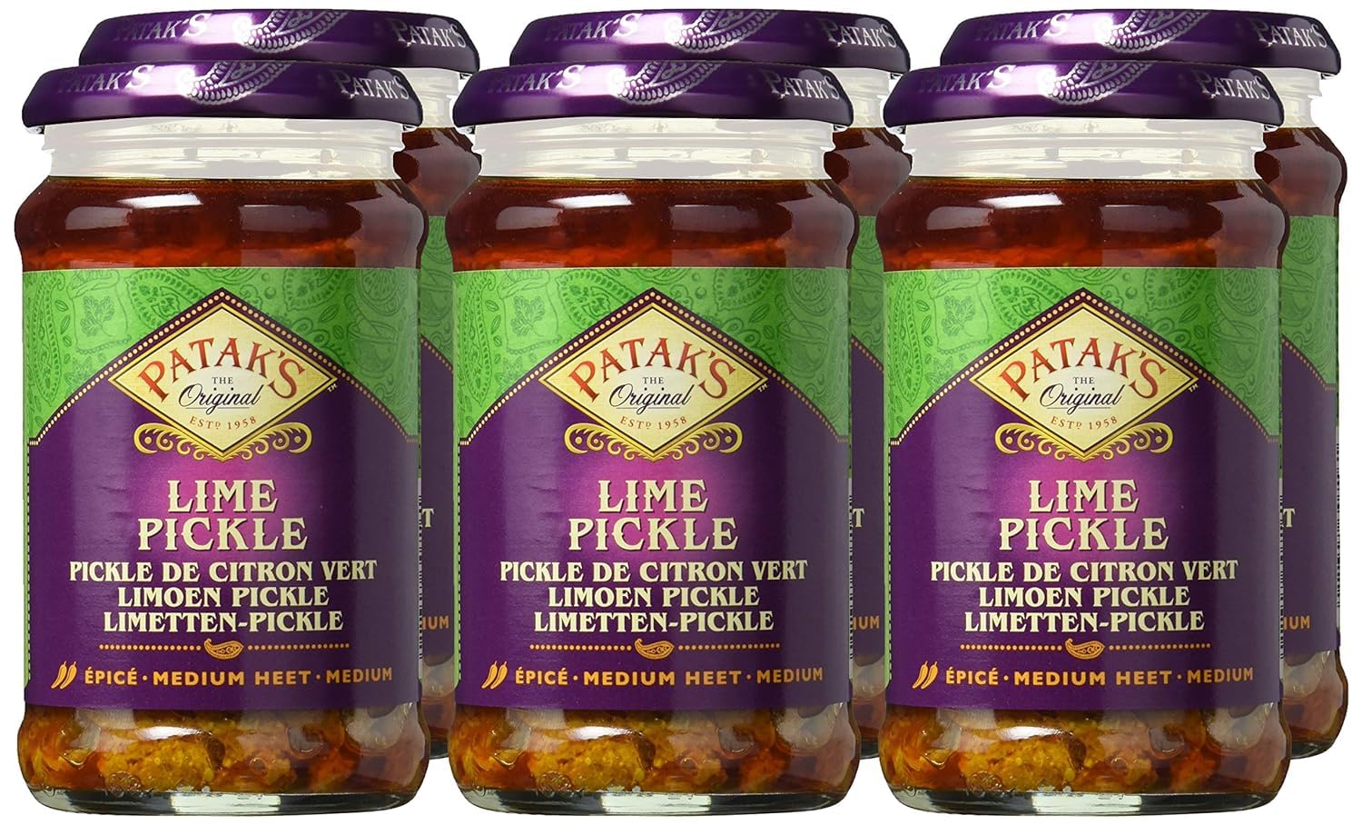 Lime Pickle 283g de Patak (pack de 6 x 283g)