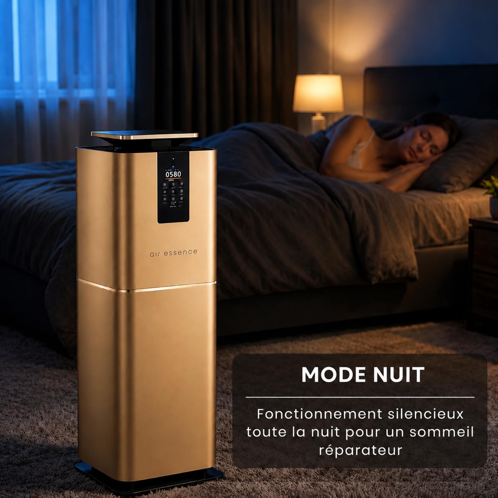 Cyclone Luxury Luftreiniger mit Luftbefeuchter, Gold