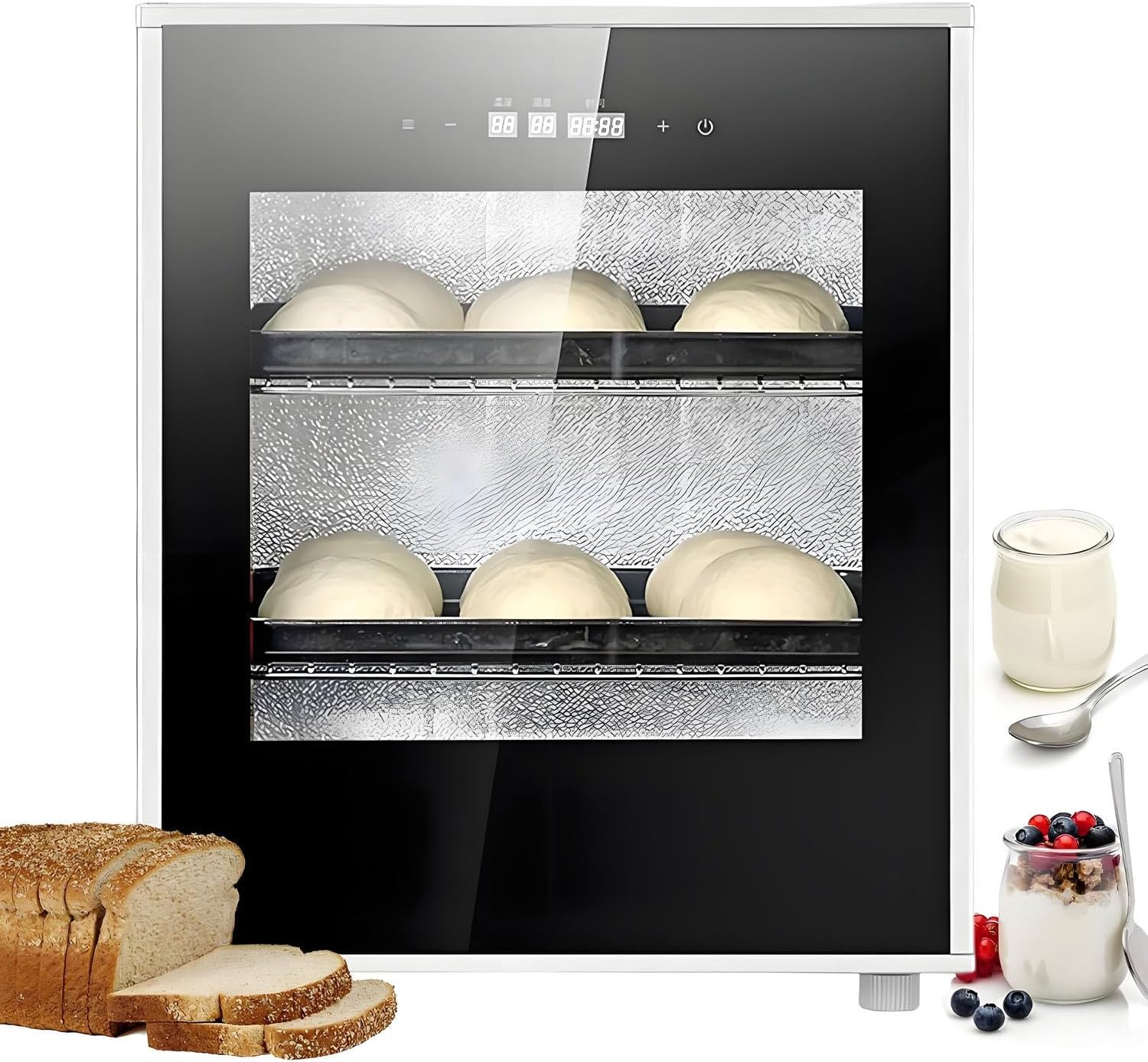 40L Precision Fermentation Machine - Humidity-Controlled Bread Fermentation Box for Even Heating, Ideal for Bread, Pizza, Sourdough, Yogurt, and Natto