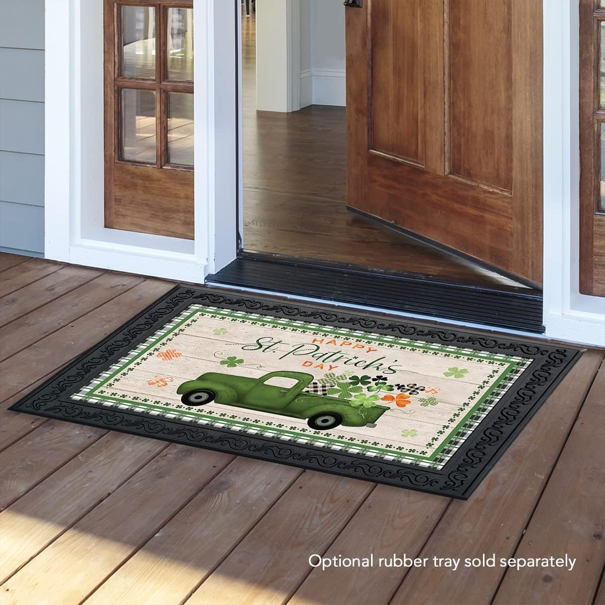 Briarwood Lane St Pat's Pickup St Patricks Day Door Mat - 30 x 18 - St Patricks Day Door Mat Outdoor - St Patricks Door Mat Door Mat Inserts St Patricks Day Outdoor Mat