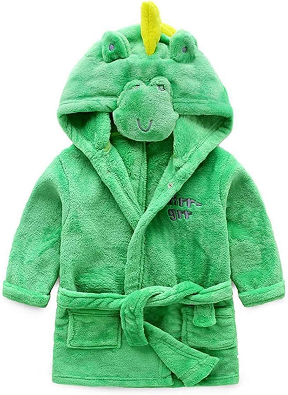 Kids Little Boys Girls Coral Fleece Bathrobe Unisex Kids Robe Pajamas Sleepwear