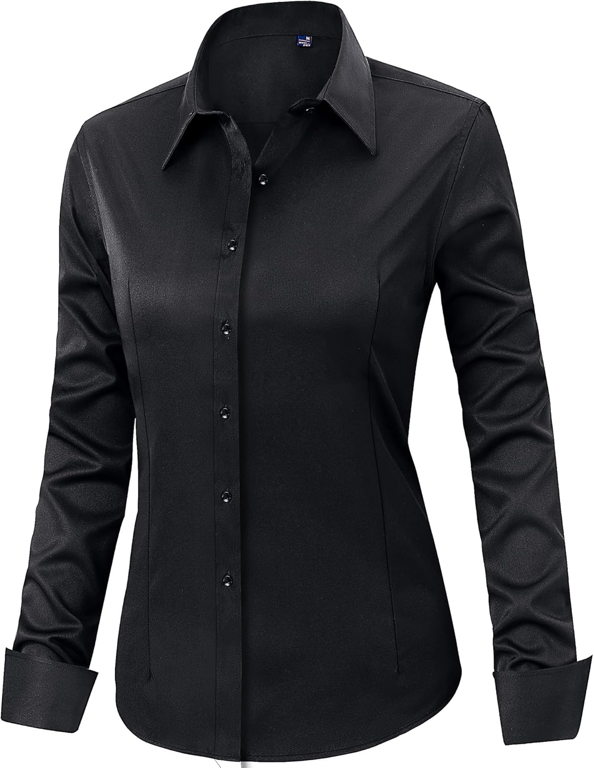 J.VER Womens Dress Shirts Long Sleeve Button Down Shirt Wrinkle-Free Business Casual Blouse Office Work Tops - Image 3