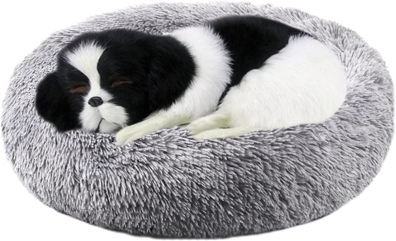 Dog Beds for Medium Dogs, Large & Small Donut Pet Bed, Calming Dog Bed, Warming Comfy Soft Round Dog Bed, Anti Anxiety Cuddler Nest Puppy Bed Washable (Small (23"x23"), Brown) : Pet Supplies
