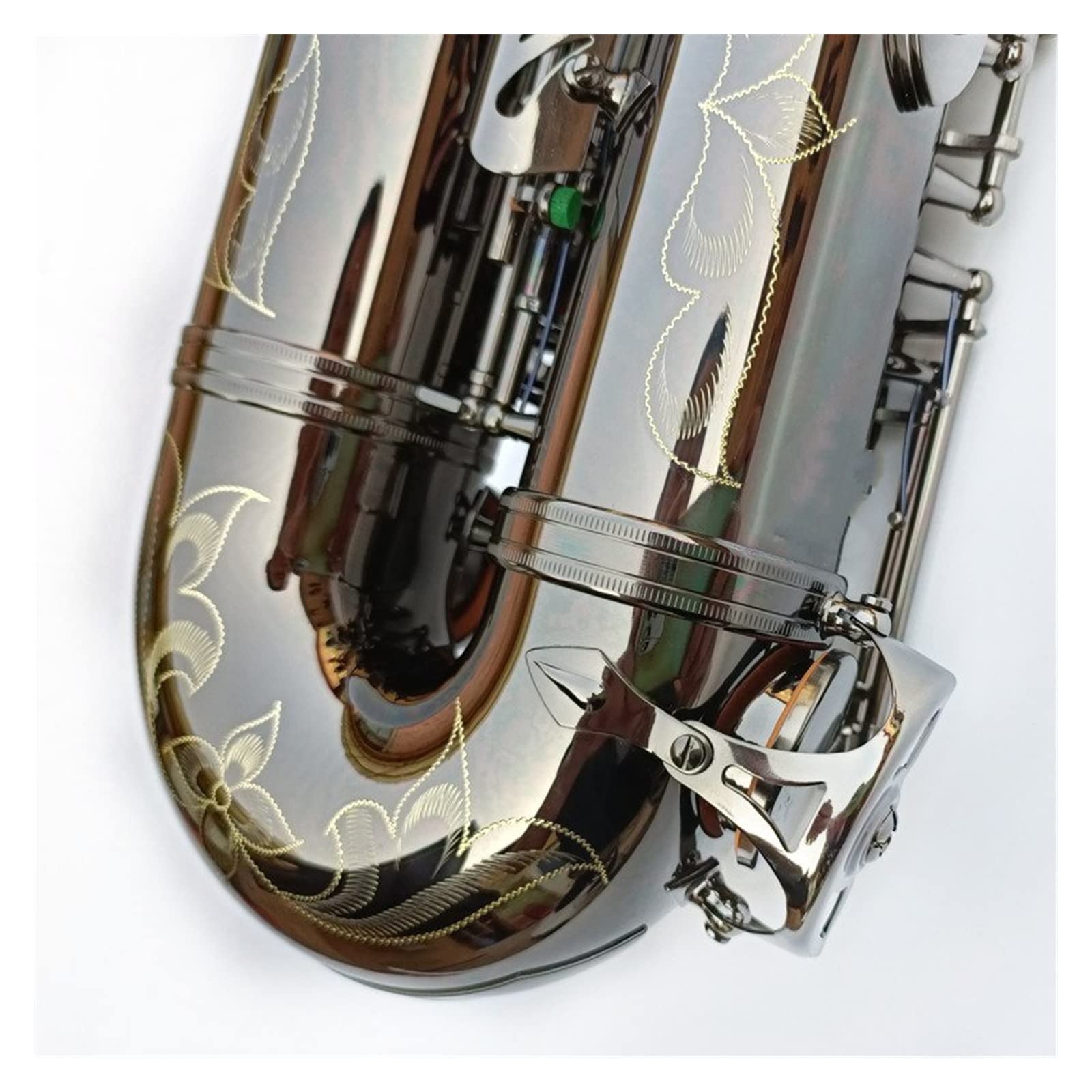 Saxofones Saxofón Tenor Instrumento Musical Profesional Tocando Saxo Tenor Boquilla con Estuche