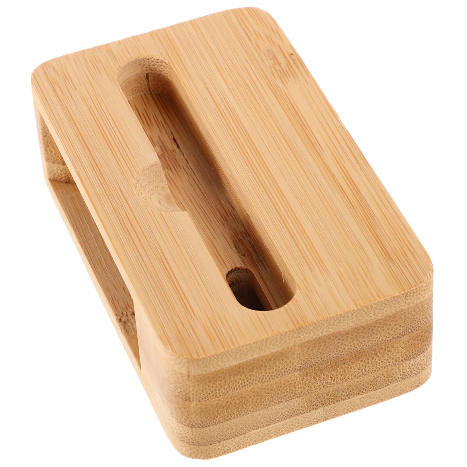 Healifty Portable Wooden Phone Amplifier Stand Natural Cell Phone Sound Amplifier Speaker with Wide Slot Smartphone Holder for
