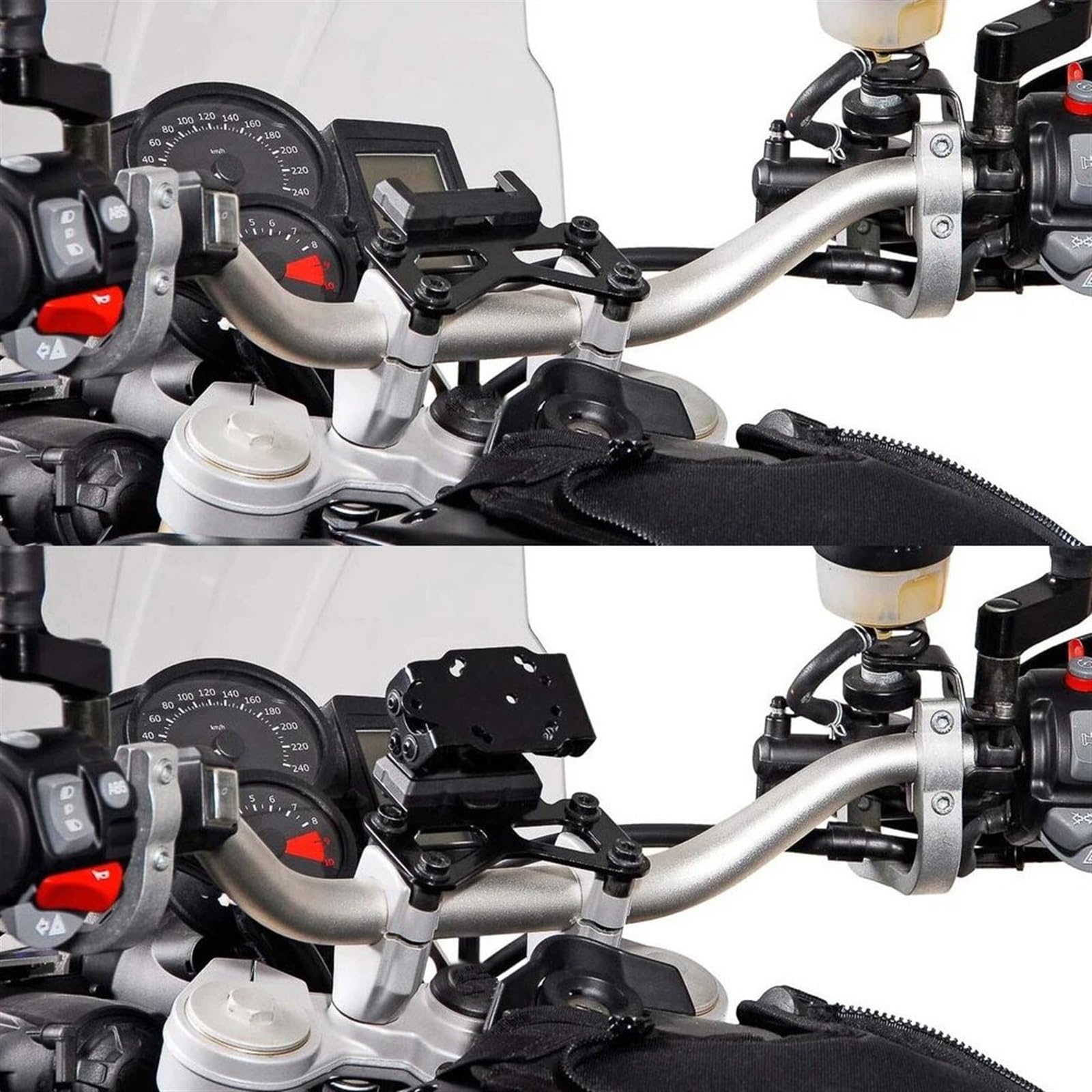 Support Telephone Velo pour BMW F650GS, F700GS, F800GS, pour Adventure 2008 – 2018, Support Téléphone Portable Navigation GPS Support Pièces Moto Telephone Moto Rotation(B)