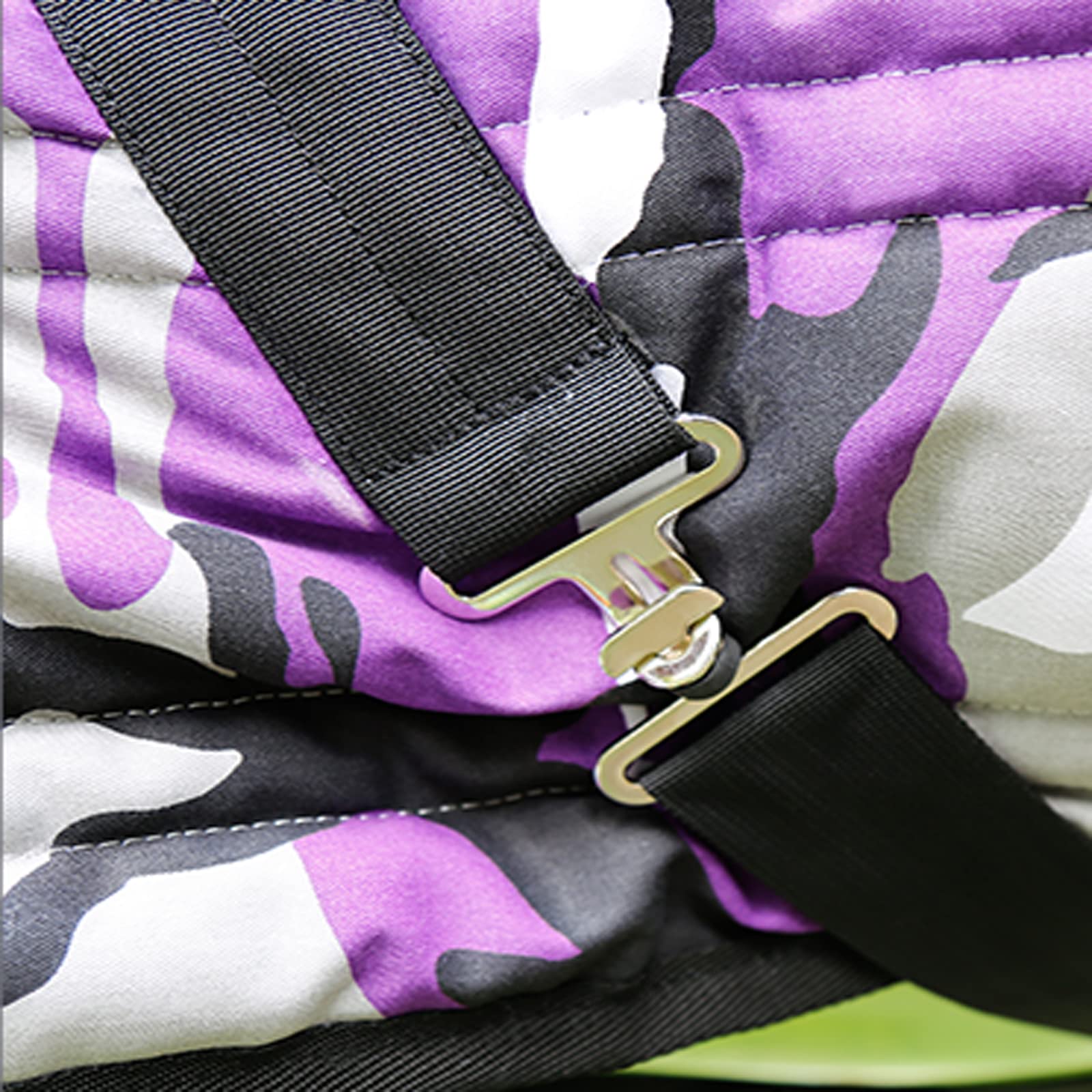 KLUFO 900D Manta de Caballo de Invierno Combo Impermeable de Peso Medio con Cubierta de Cuello - Adjusta- Camuflaje de Color - Cobertura Completa y Calor Estable (135-145cm)