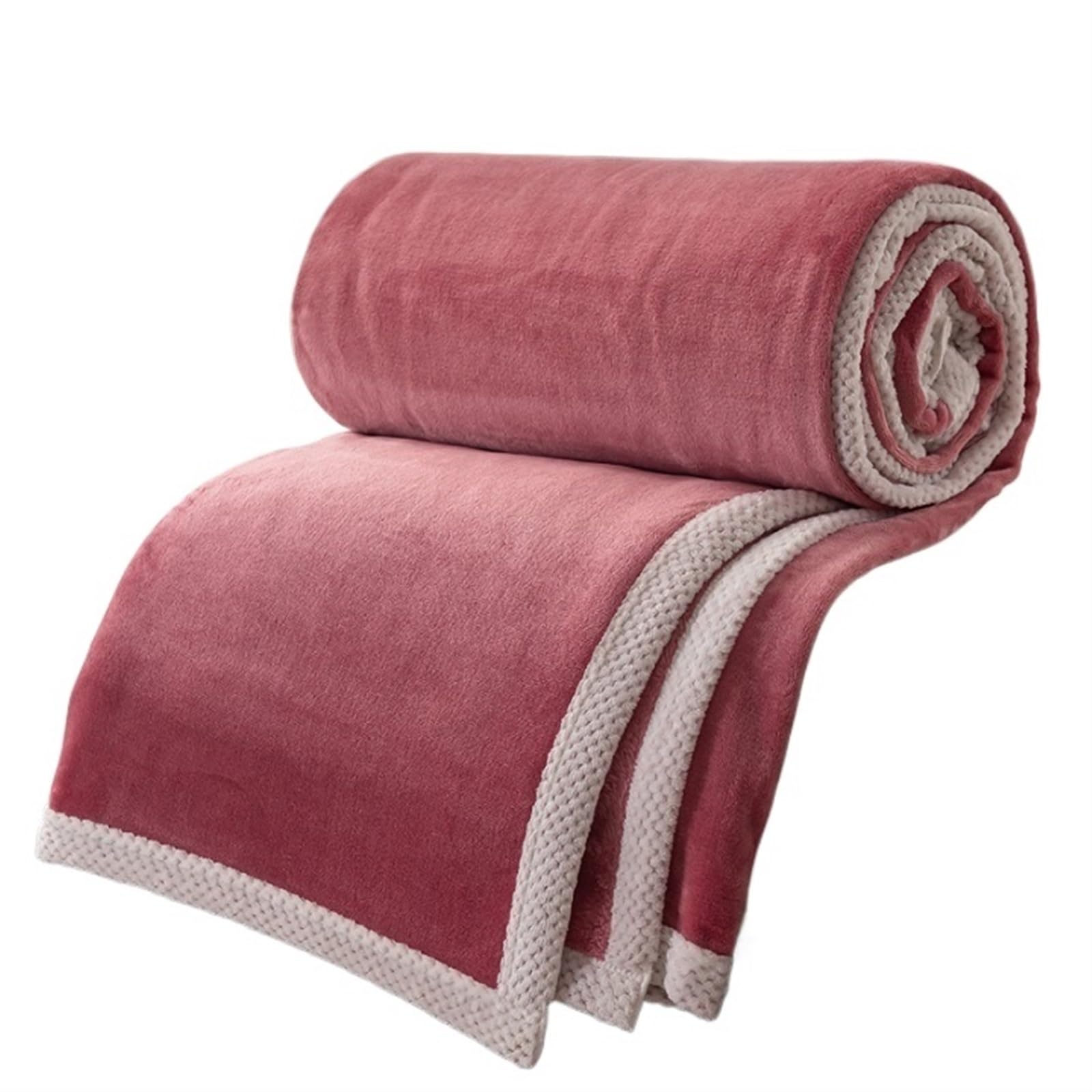 Couverture de couleur unie contre le froid du climatiseur lit et canapé
