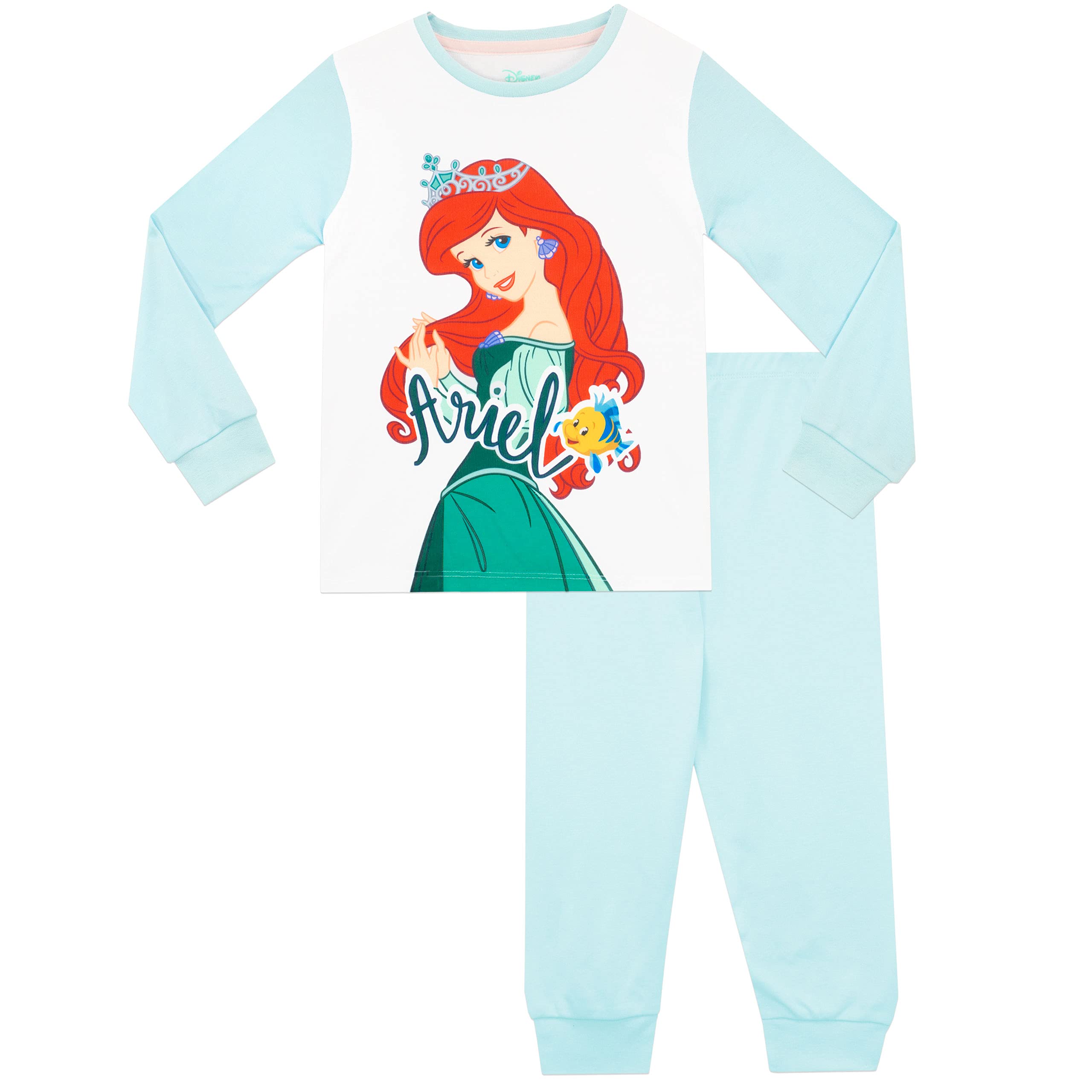 Disney Pigiama per Ragazze 2 Pacchi Ariel e Belle