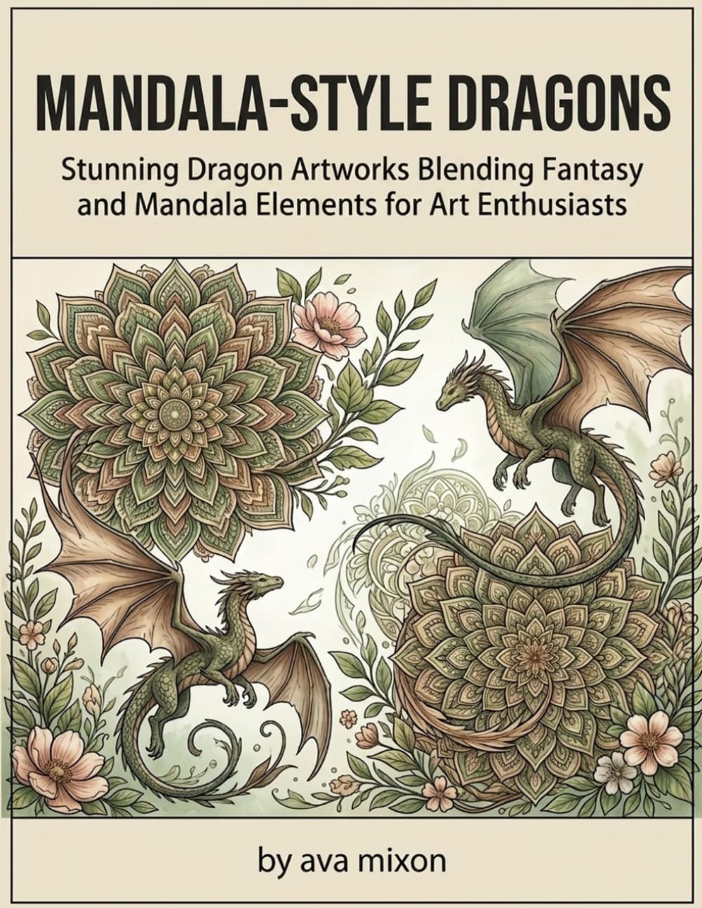 Mandala-Style Dragon Coloring Book: Enchanting Designs for Relaxation and Creativity: Mythical Creatures Meet Mandalas - Perfect for All Ages, Beginners to Experts