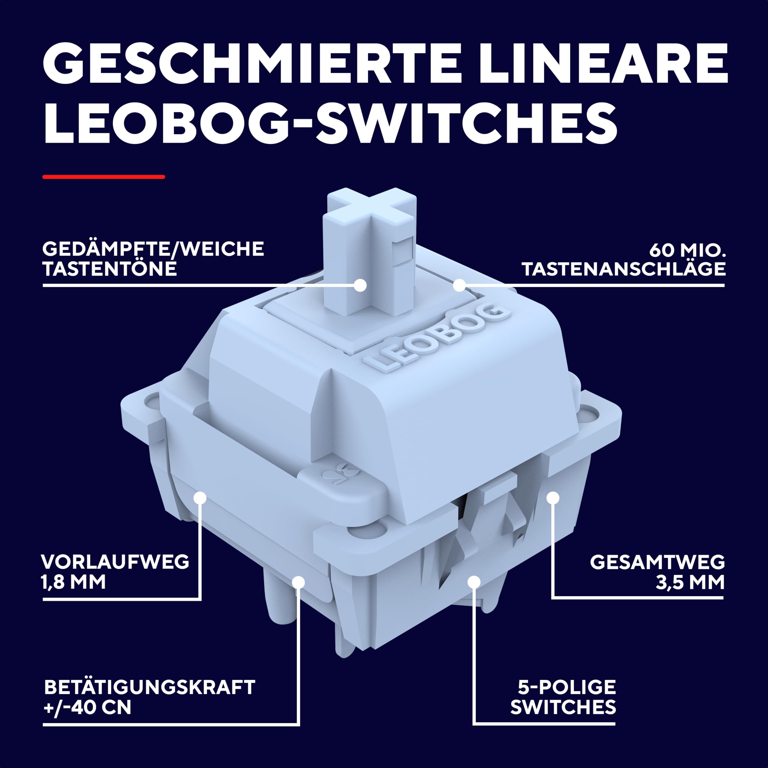 GXTrust 872 Xyra Gasket TKL Mechanische Tastatur QWERTZ Layout, Hot-Swap Creamy Gaming Tastatur 80%, USB Kabel, RGB Beleuchtung Programmierbar, 5-pin Leobog Linear 60M Schaltern für Gamer, Weiß