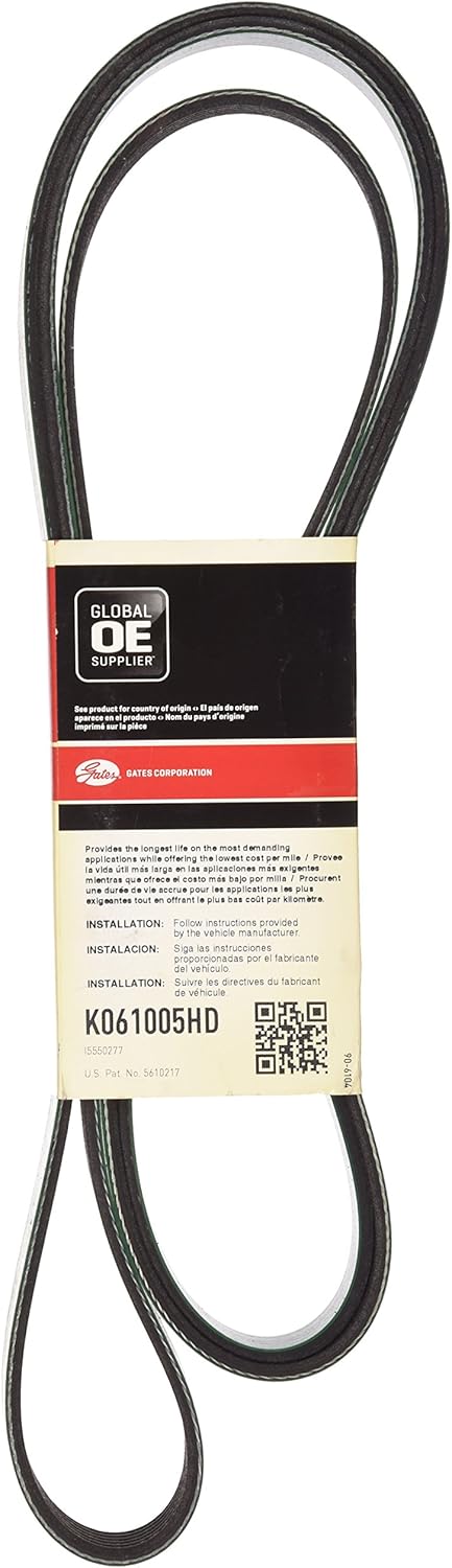 Gates K061005HD FleetRunner Micro-V Serpentine Drive Belt