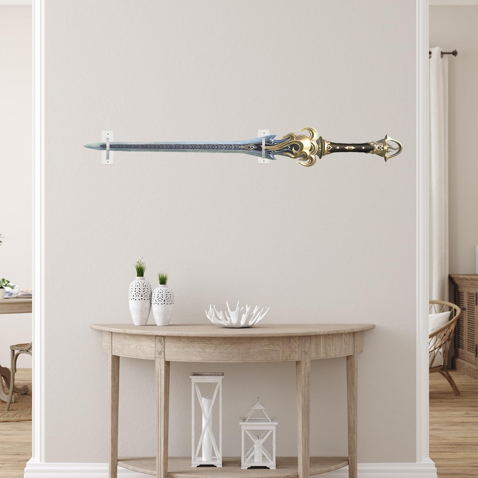 Soporte de pared para espada, sable de luz, espadas samurai, armas marciales