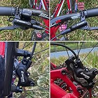Vista 5 de JFOYH Zoom HB876 - Juego de frenos de disco hidráulico de 4 pistones para bicicleta de montaña, kit de freno de disco de bicicleta con rotores