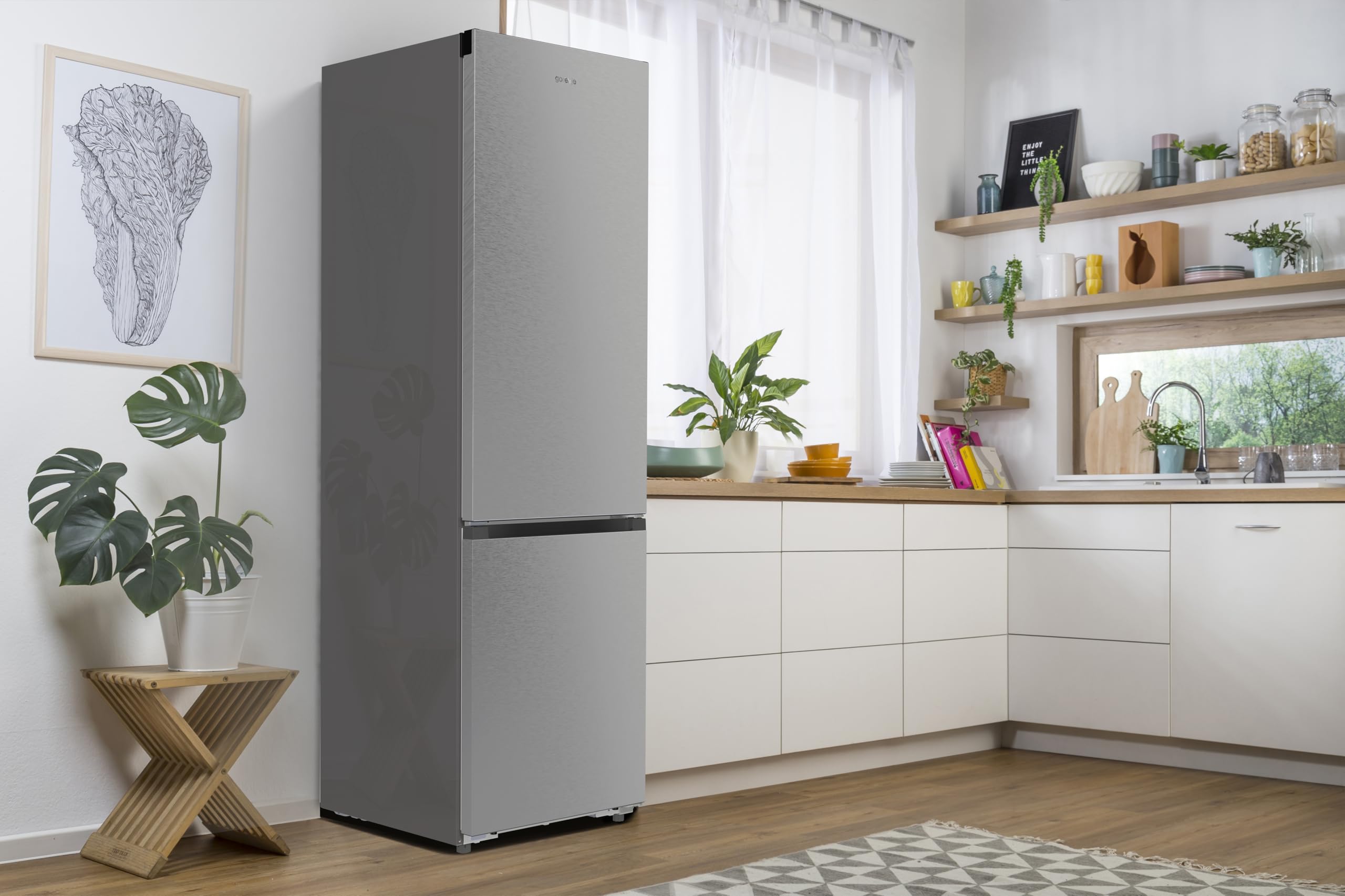 Gorenje NRB620C6X4WFE Kühl-Gefrierkombination Freistehend 413 Liter Total No Frost 34dB EEK C HxBxT 203x59,5x65,8cm Grau