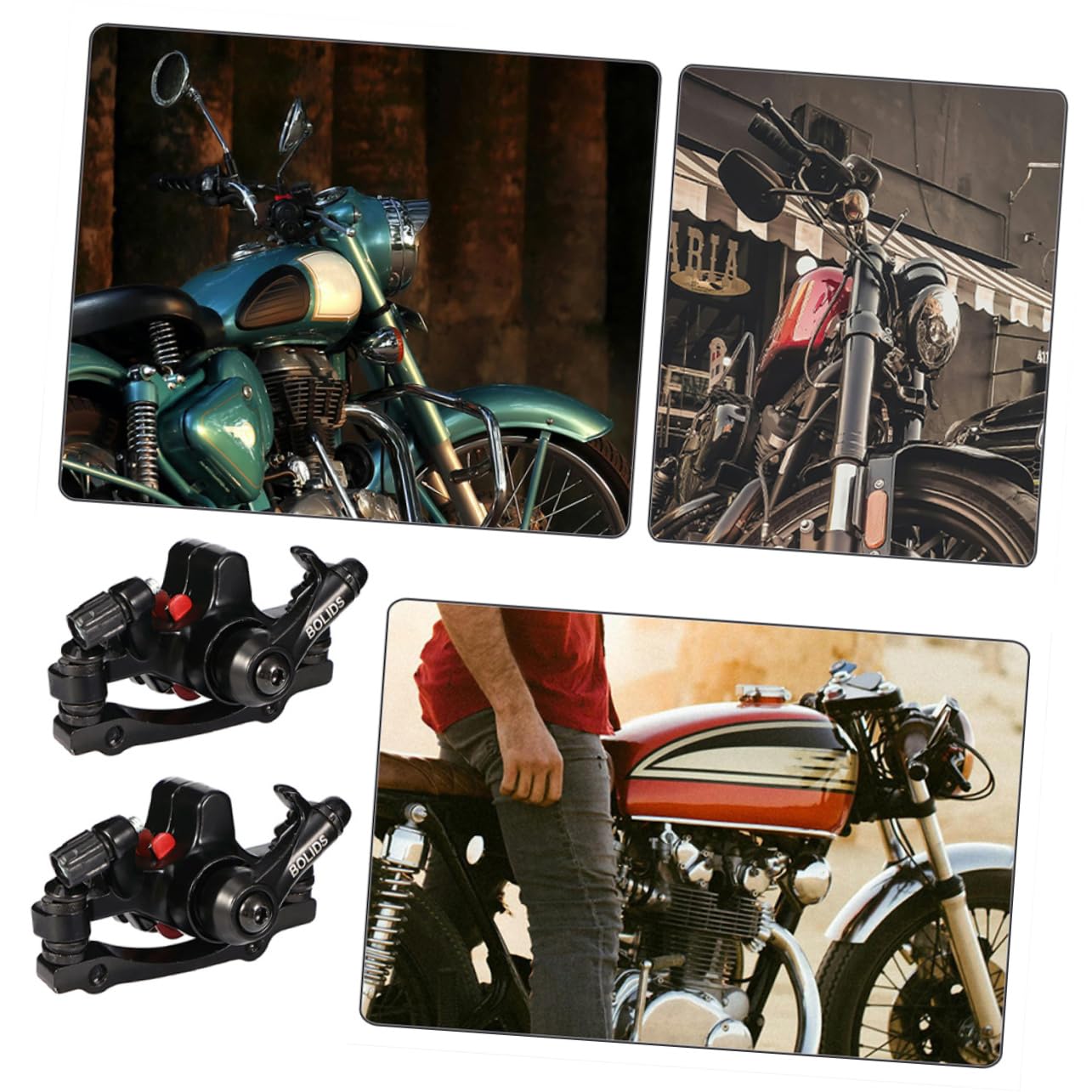 Milisten Lot de 2 freins à disque de vélo - Freins à disque pour vélo en vrac - Freins à disque pour vélo - Freins à disque de frein pour vélo en alliage d'aluminium - Noir
