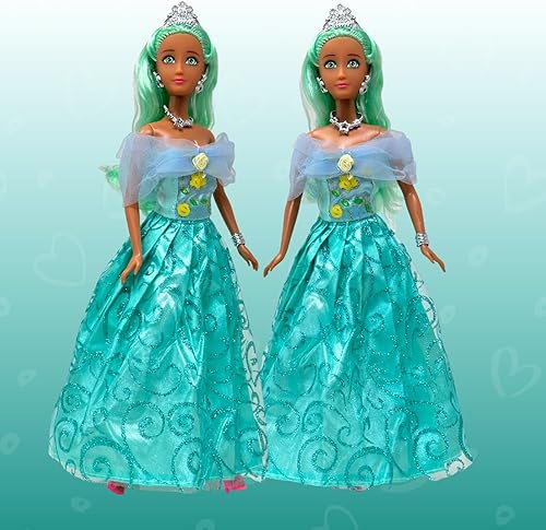 Miniatura 5 de Juego de muñecas de princesa para niñas, 3 muñecas pequeñas para casa de muñecas de cuento de hadas  Muñecas de princesa de 11.5 pulgadas para niñas