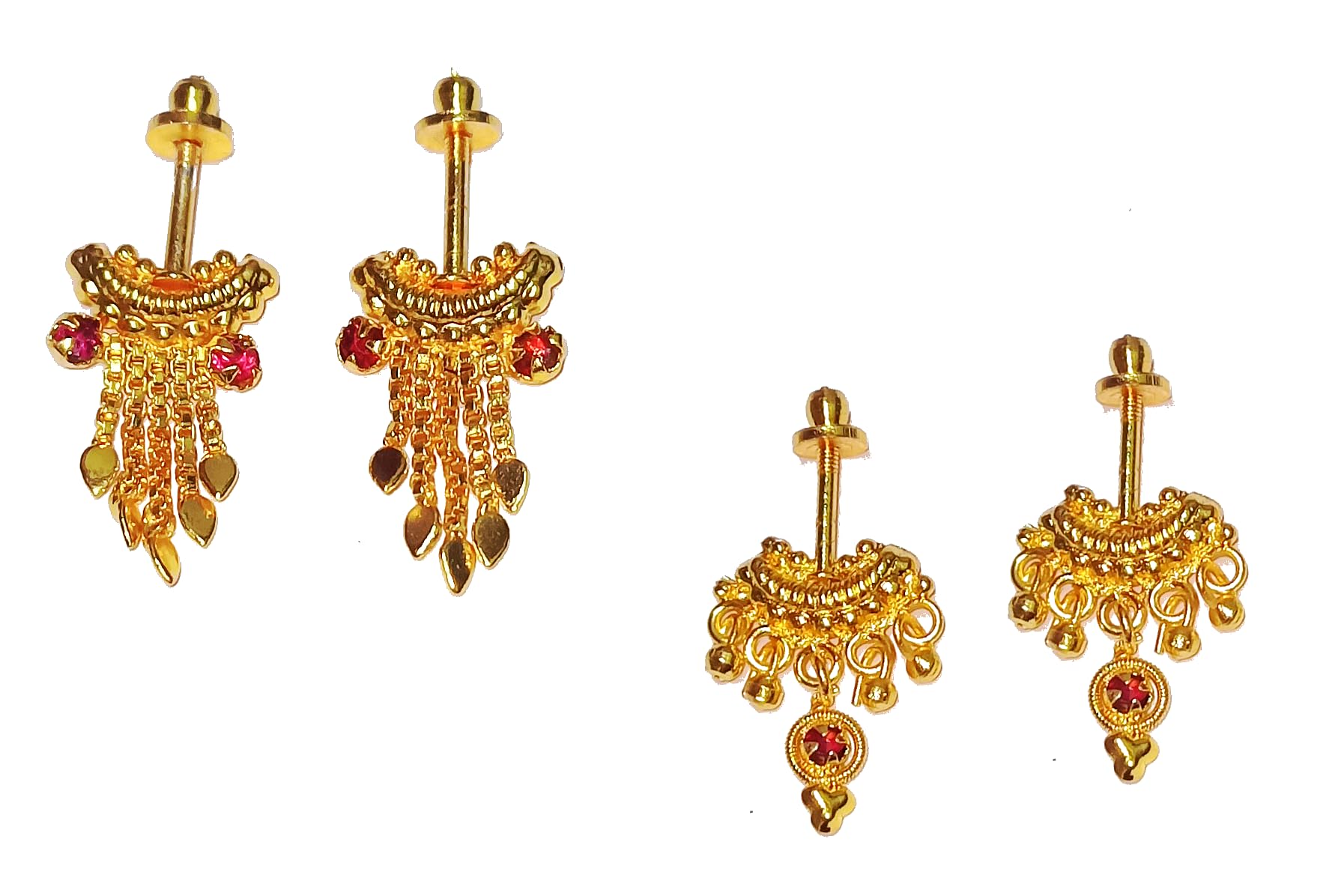See full amazon price history chart for Adhiras Traditional Golden Maharashtrian clip on Bugdi Earrings sets (2 pairs) Adhiras Traditional Golden Maharashtrian clip on Bugdi Earrings sets (2 pairs) (B0CKRPD7Q6) Amazon Price History, Amazon Price Tracker