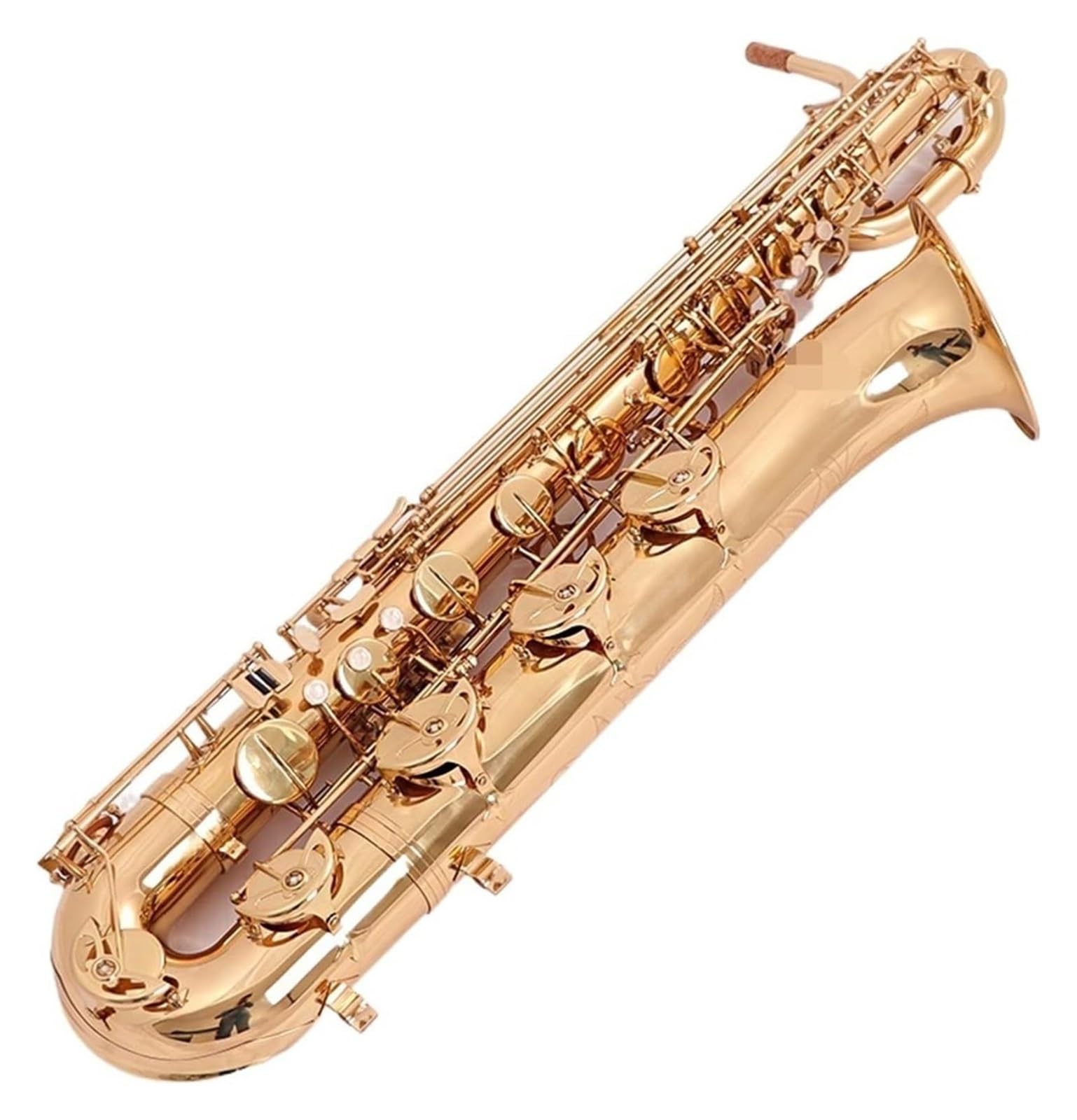 Przyciski muszli, instrumenty muzyczne, saksofon Instrument dęty barytonowy Es-dur Profesjonalny instrument basowy
