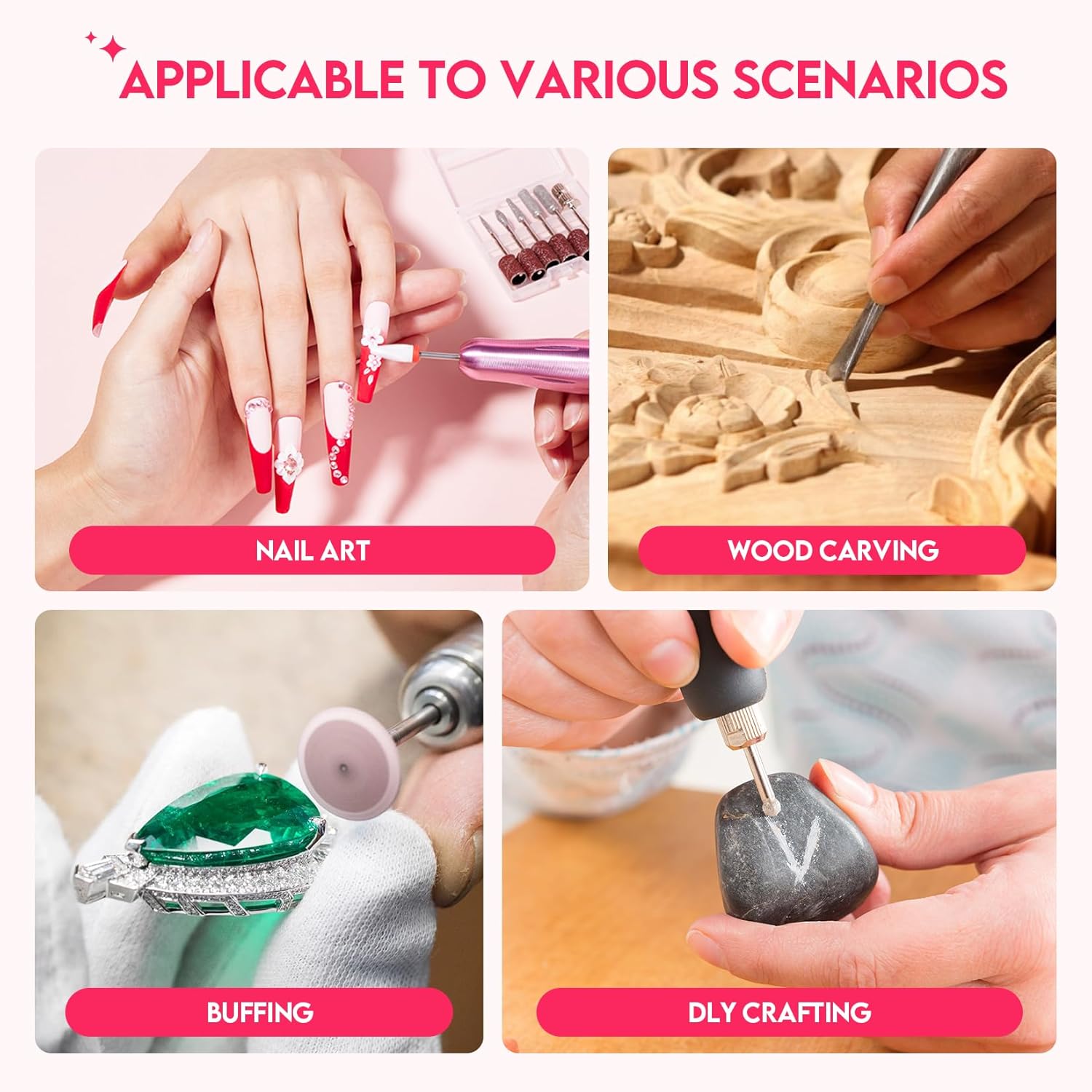 Glamonad Nail Dust Collector for Nail Tech: Quiet 2000PA Professional Nail Vacuum Dust Collector for Acrylic Nails Nail Fan Dust Collector with 10 Filters for Manicure Salon & Home