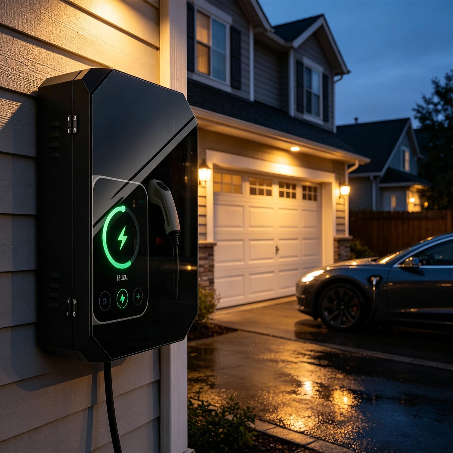 Protección contra La Intemperie Ev Charger，con Cerradura De Combinación Cubierta Protectora para Cargador Ev,Cubierta Cargador Coche Eléctrico contra La Lluvia Protección Solar