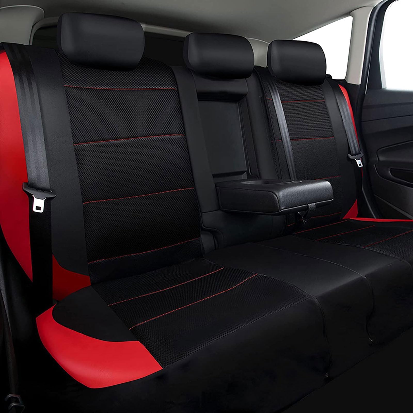 Voiture Ensembles Housses Siège pour Mini Hatch R50 One/One D/Cooper 3-Door 2001-2006, Places Confortables Accessoires Auto Toutes Saisons Protection Couvre,C