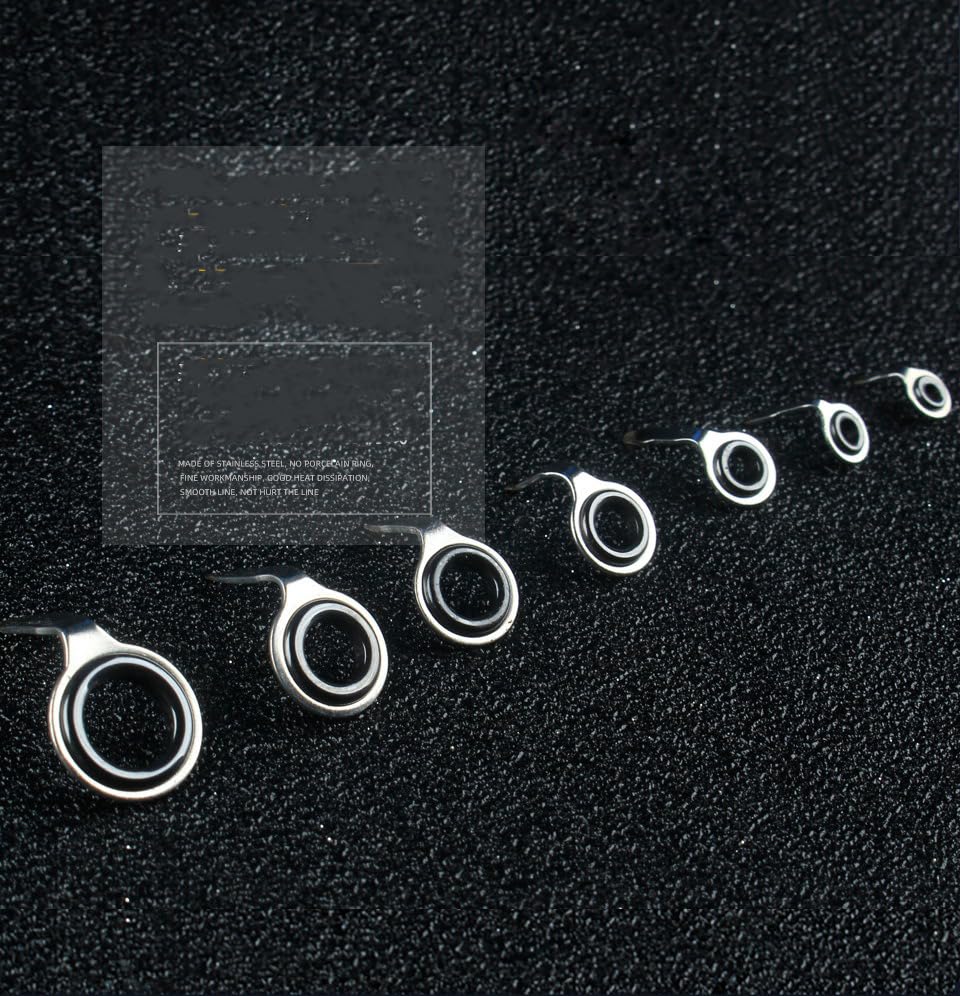 Kit de 42 Piezas Repuestos para Cañas de Pescar en Acero Inoxidable miniatura 3