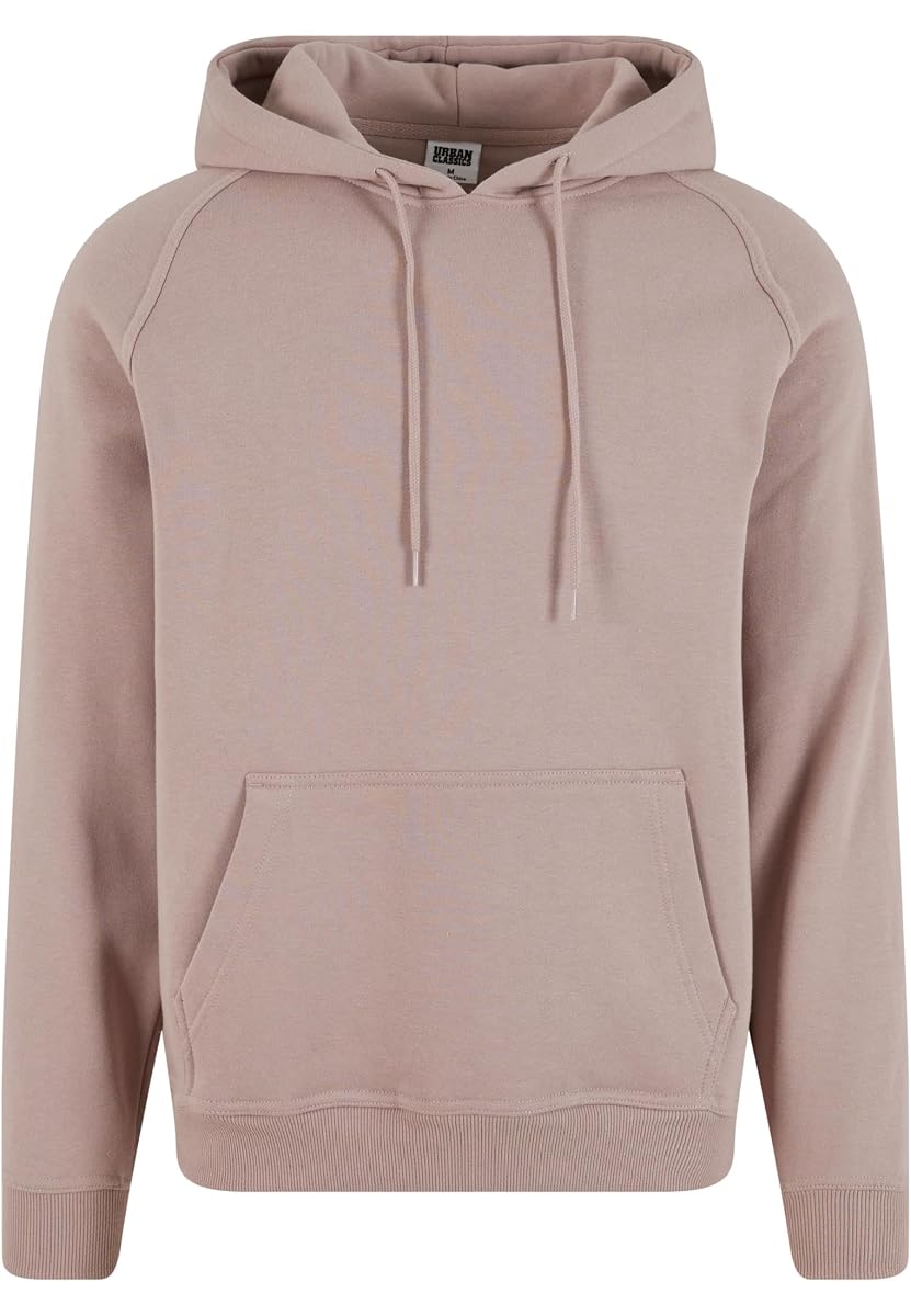 Urban Classics Męska bluza z kapturem, pusta bluza z kapturem, klasyczna bluza z kapturem dla mężczyzn, luźny krój, rozmiary XS – 5XL, Duskrose, XXL