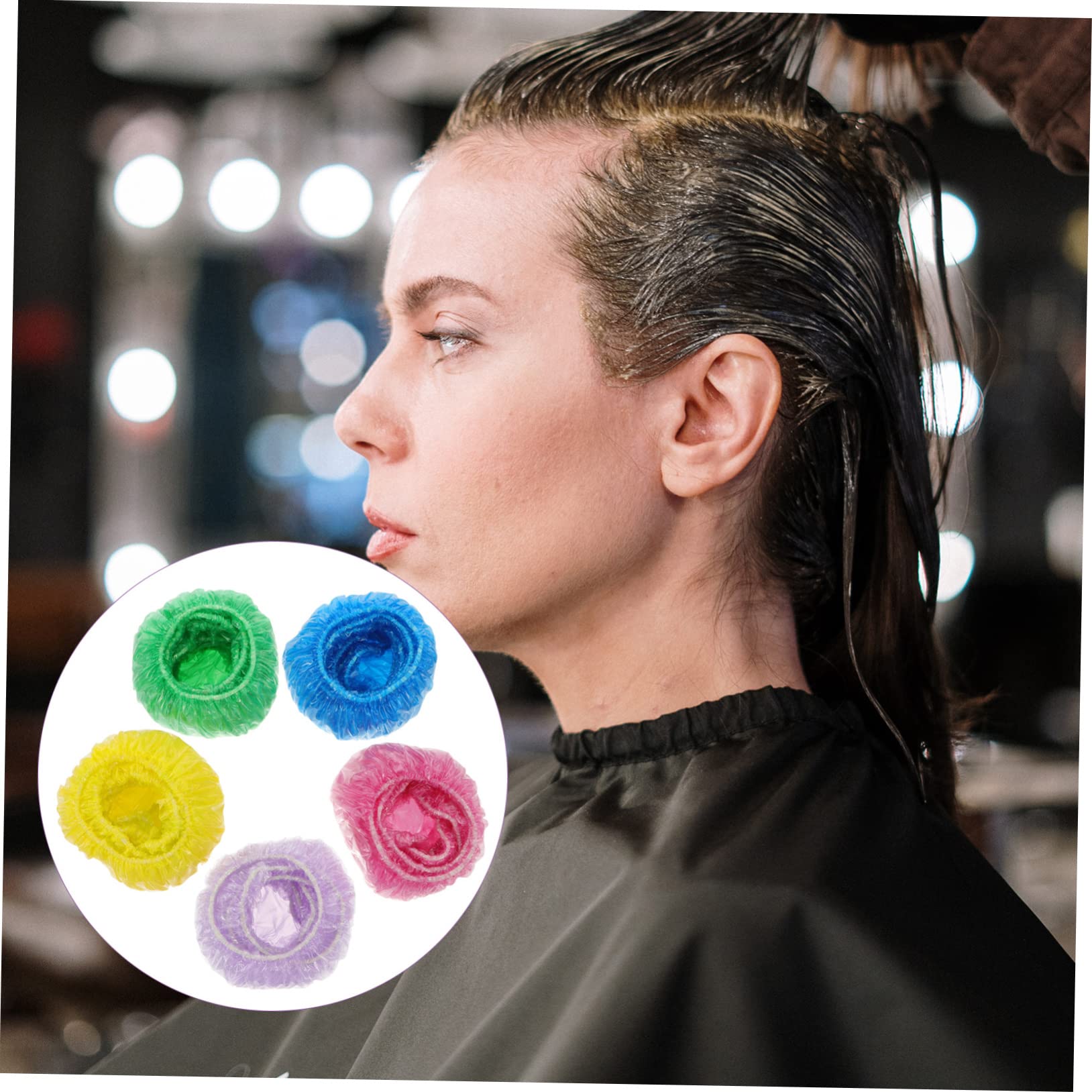 IWOWHERO Portable Hair Dyeing Earmuffs 100pcs Hair Coloring Ear Cover Safe Disposable Ear Protectors for Styling