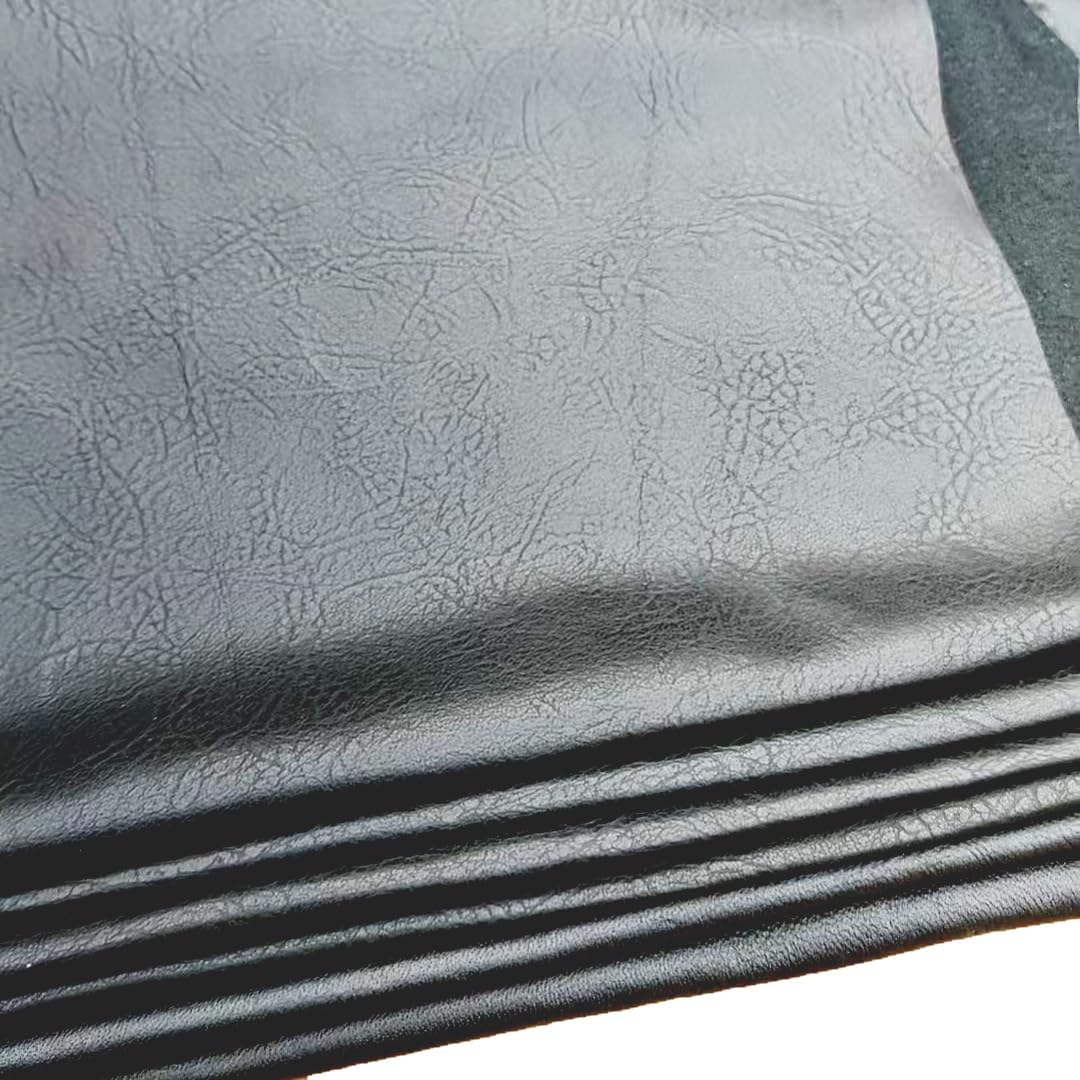Genuine Black Sheepskin Leather Hide - Full Grain, Thin & Soft - All Natural Leather Skins for Crafting, DIY Projects, Apparel, and Upholstery (One Piece) (Black, 8-10 sq ft)