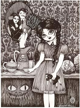 Wednesday Addams by Rachel Walker Family Mortia Gomez Gothic Unframed Art Print