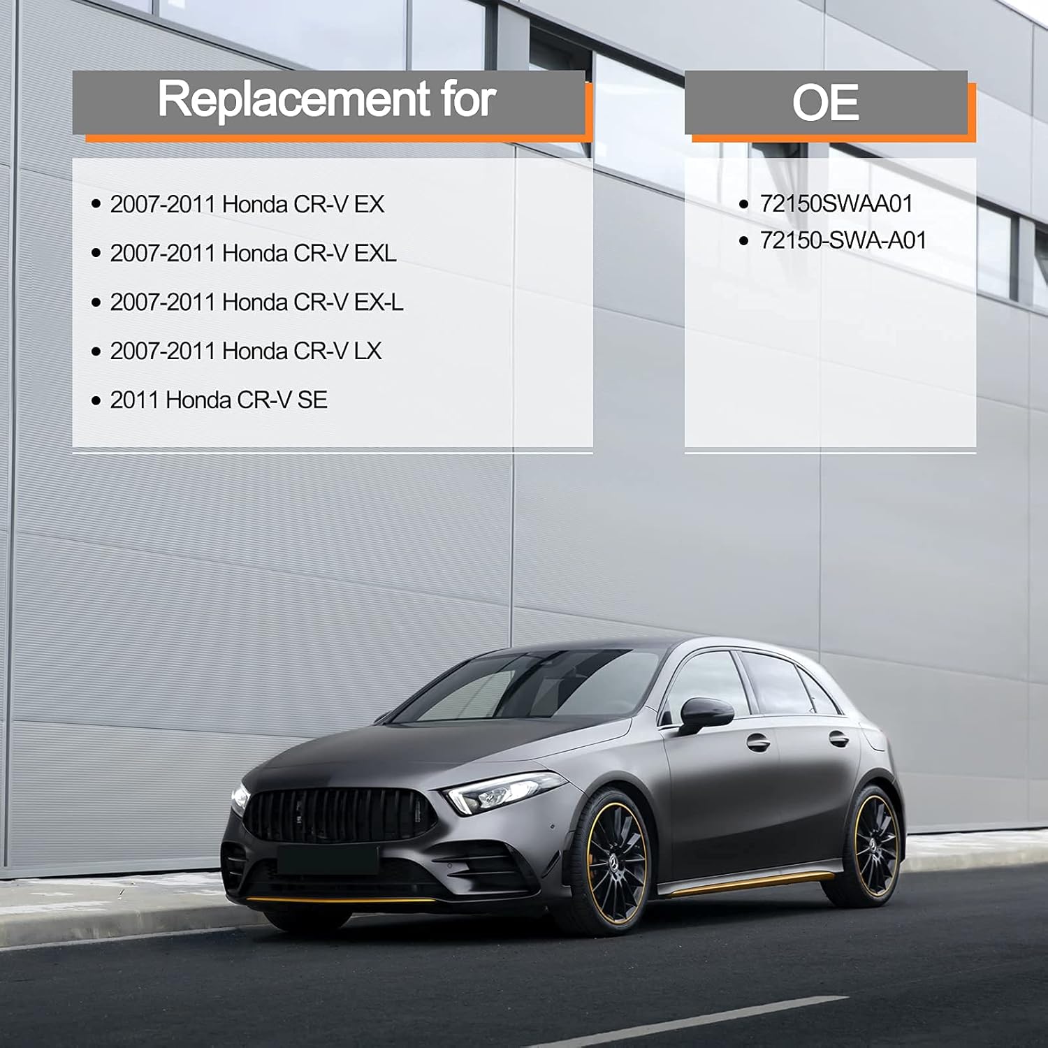 SYERAL Door Lock Latch Actuator Front Left Driver Side Latch Lock Compatible with Honda CRV EX EXL LX 2007-2011 Power Door Latch OE 72610-SWA-A01