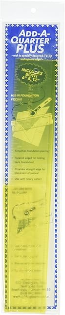 CM Designs Ruler 6" & 12" Add-A-Quarter Plus