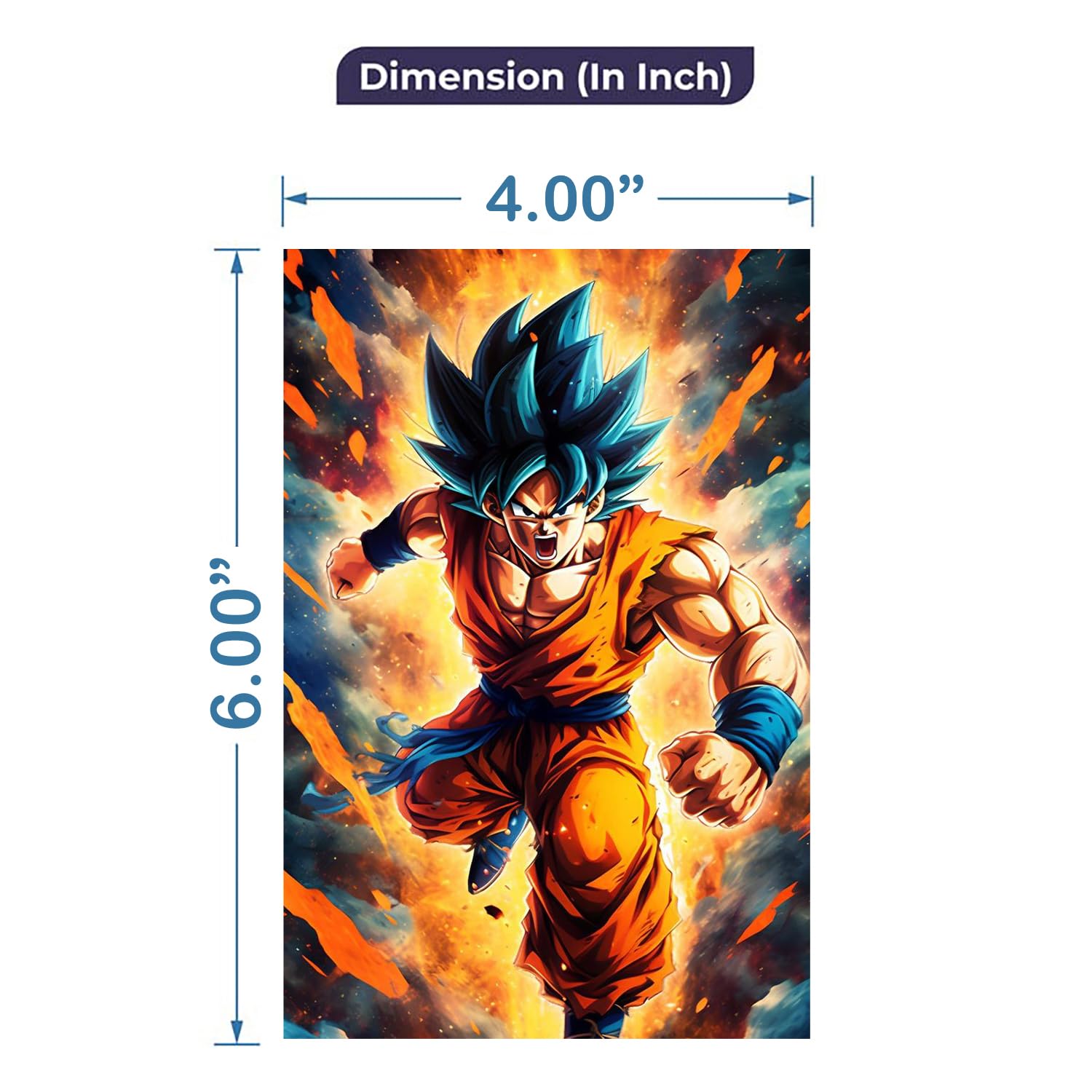 INDOART NET - Pack of 54 Anime Aesthetic Wall Collage kit Posters | Posters for Wall Decoration | Wall Art For Bedroom, Office, Living room, Dorm room (6 inch X 4 inch) 1