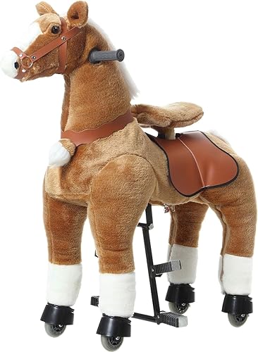 Miniatura 8 de PONYEEHAW Juguetes para montar a caballo, juguetes para niños de 3 a 6 años de edad, juguetes de animales de peluche de primera calidad, caballos