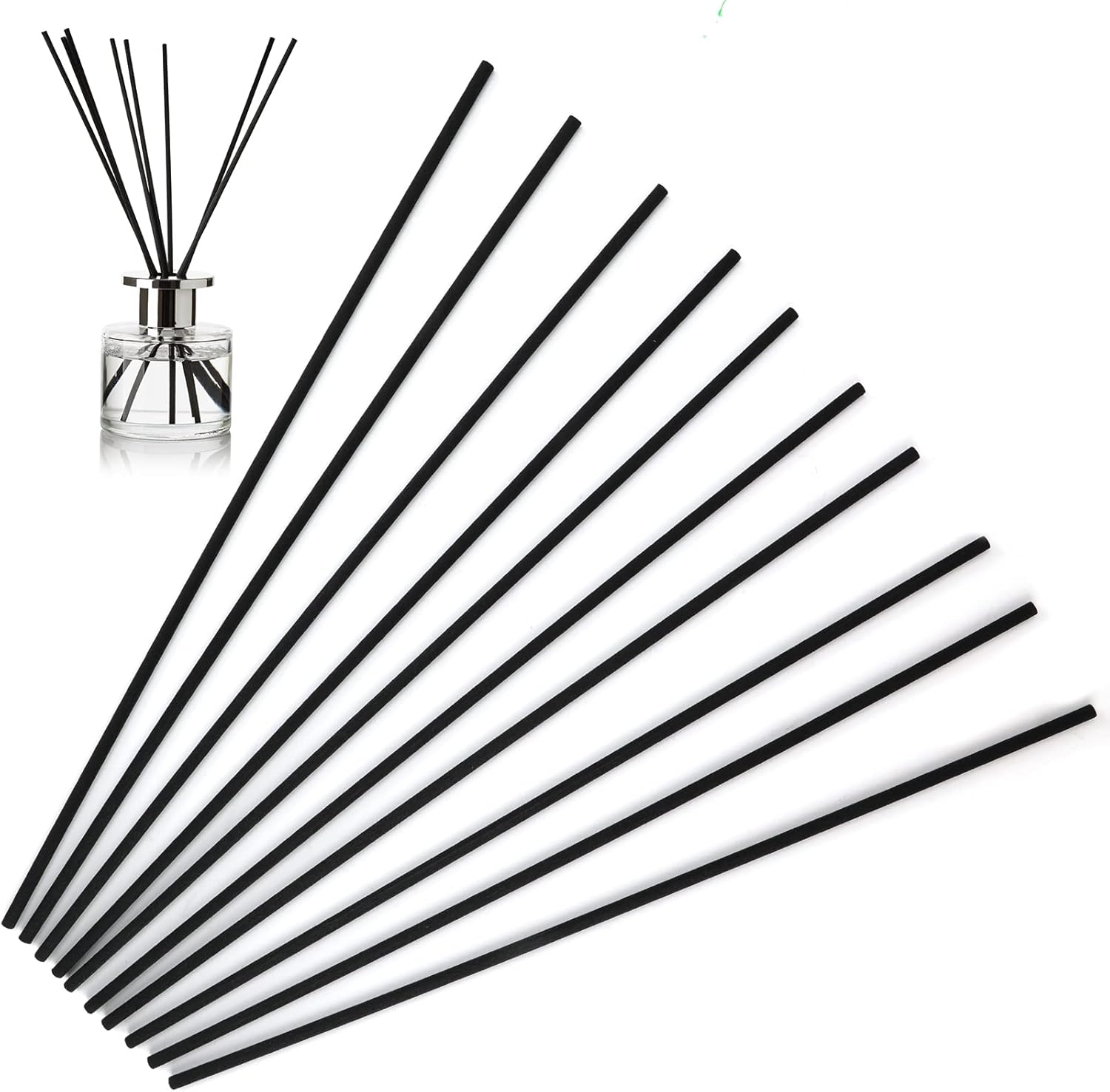 Black Reed Diffuser Sticks, 30cm x 4mm Natural Wood Rattan Essential