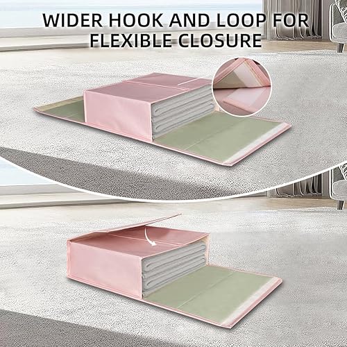 Miniatura 3 de USlixury Organizador de sábanas - Organizador de sábanas duradero hecho de Oxford 600D, organizador de sábanas con gancho y bucle y almacenamiento