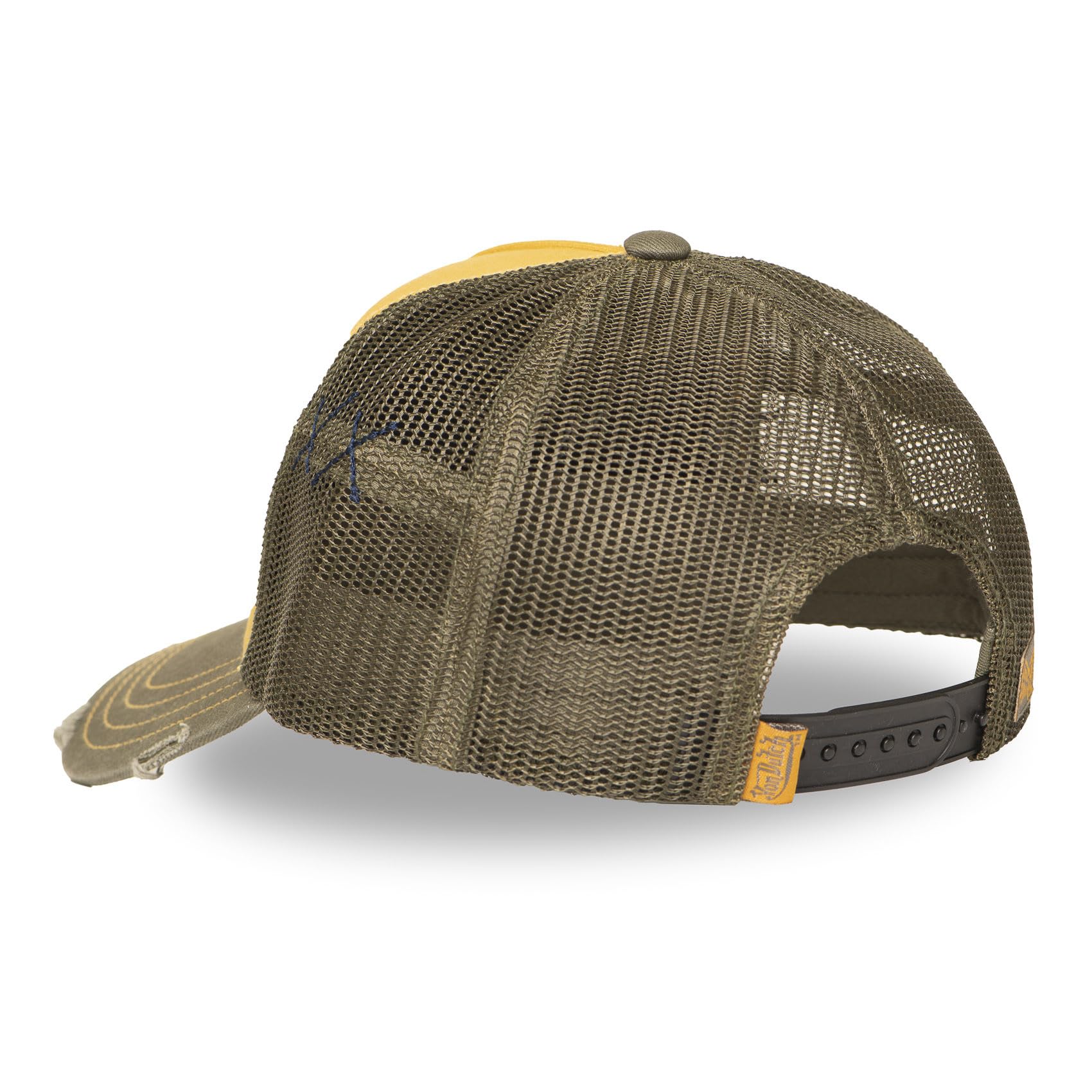 Von Dutch Bawełniana i poliestrowa czapka typu trucker, California Design z haftowaną naszywką, oddychająca, regulowana, do noszenia na co dzień i do uprawiania sportu,