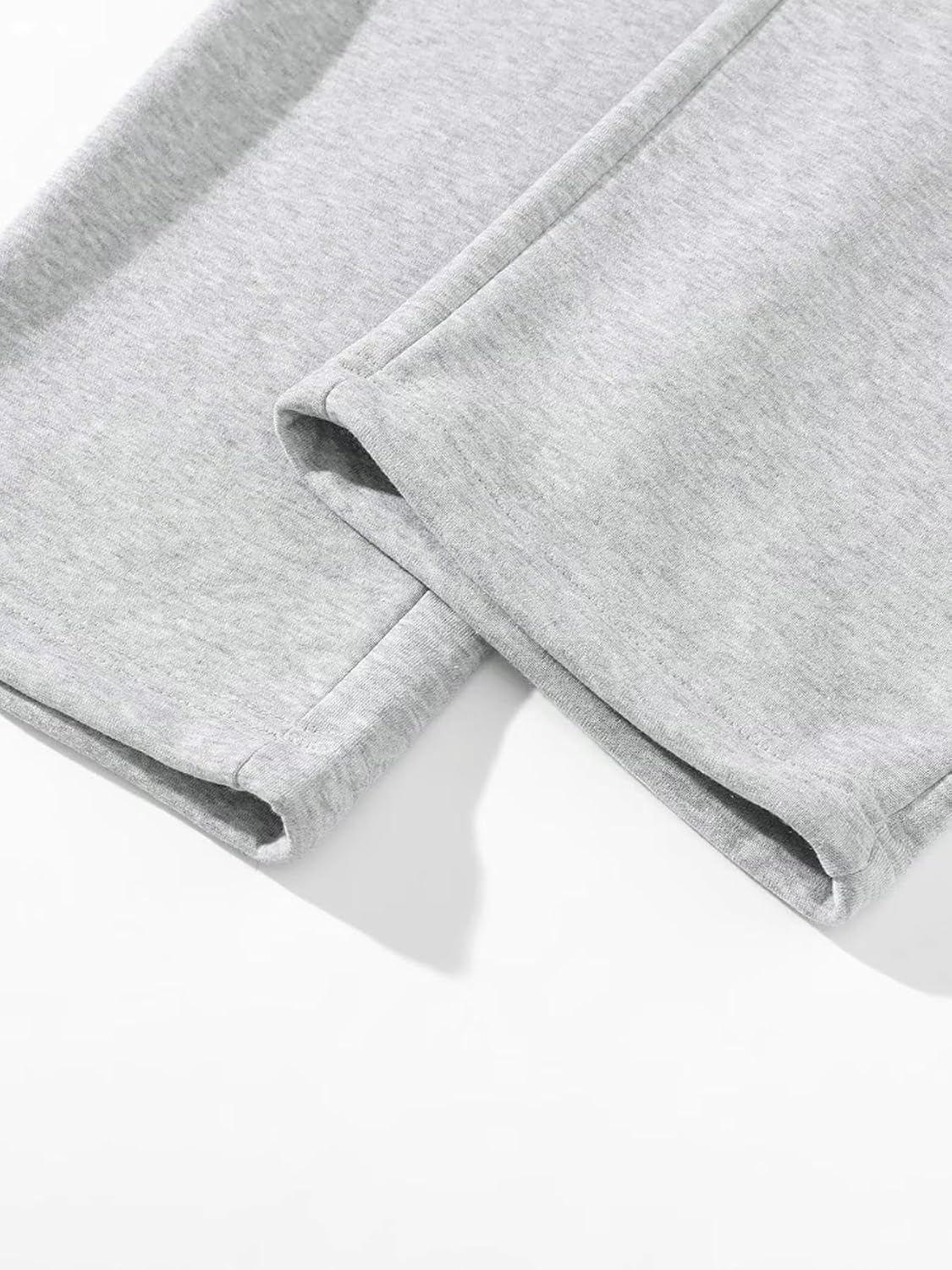 Men's Solid Thermal Lined Drawstring Waist Pants, Plain Casual Comfy Loose Fitting Trousers for Fall & Winter