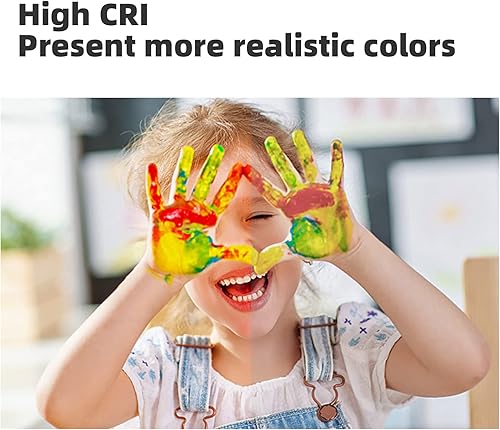 Miniatura 7 de HOREVO Lámpara de techo de baño, lámpara LED dorada de montaje empotrado con altavoz Bluetooth, luz de techo de níquel cepillado de 24 W de diámetro