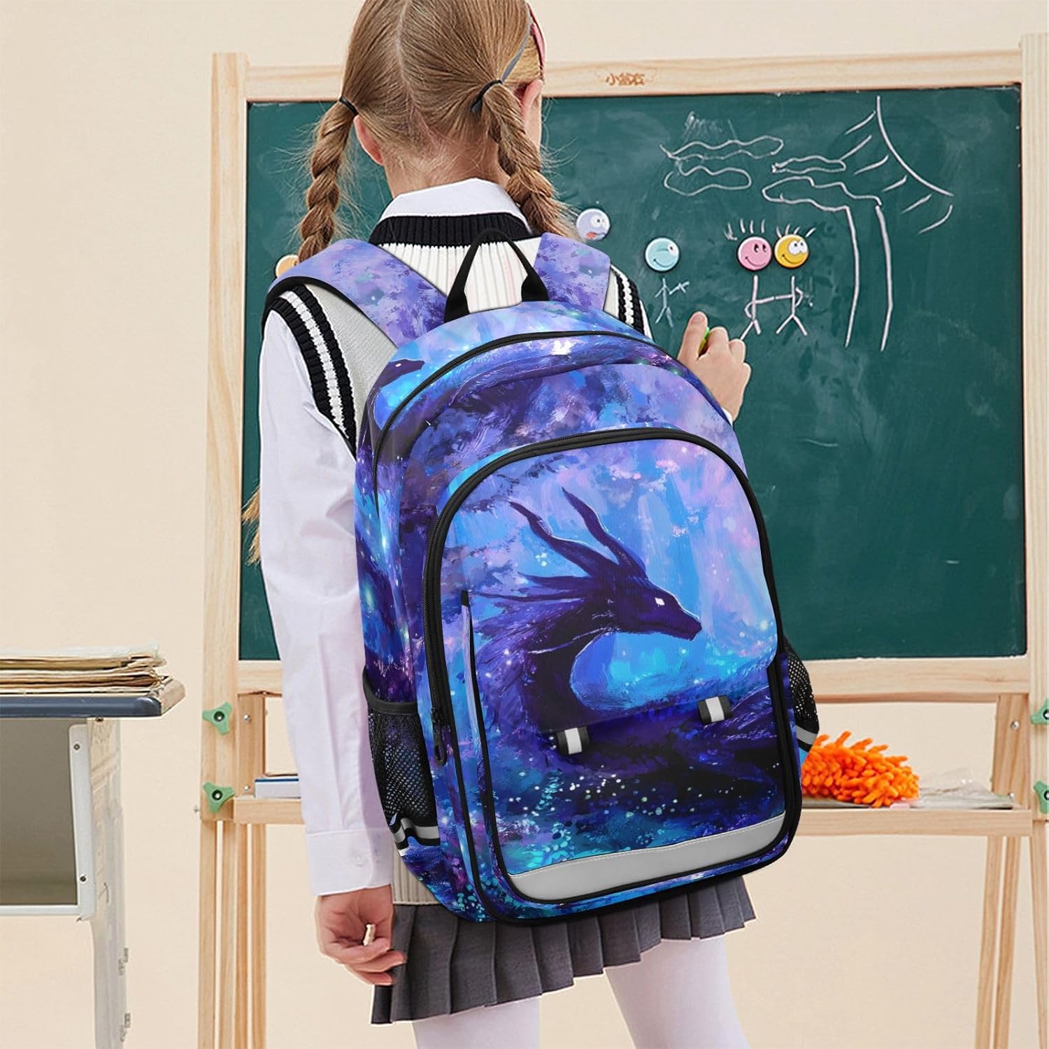 ALAZA Dragon in Forest Laptop Backpack Purse for Women Men Travel Bag Casual Daypack with Compartment & Multiple Pockets
