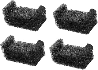 4 Pcs Pet Fountain Sponge Filters, Cat Water Fountain Foam Filters, Activated Cat Water Fountain Replacement Carbon Filter Compatible for 84 oz/2.5 L Pet Drinking Water Dispenser (Black)
