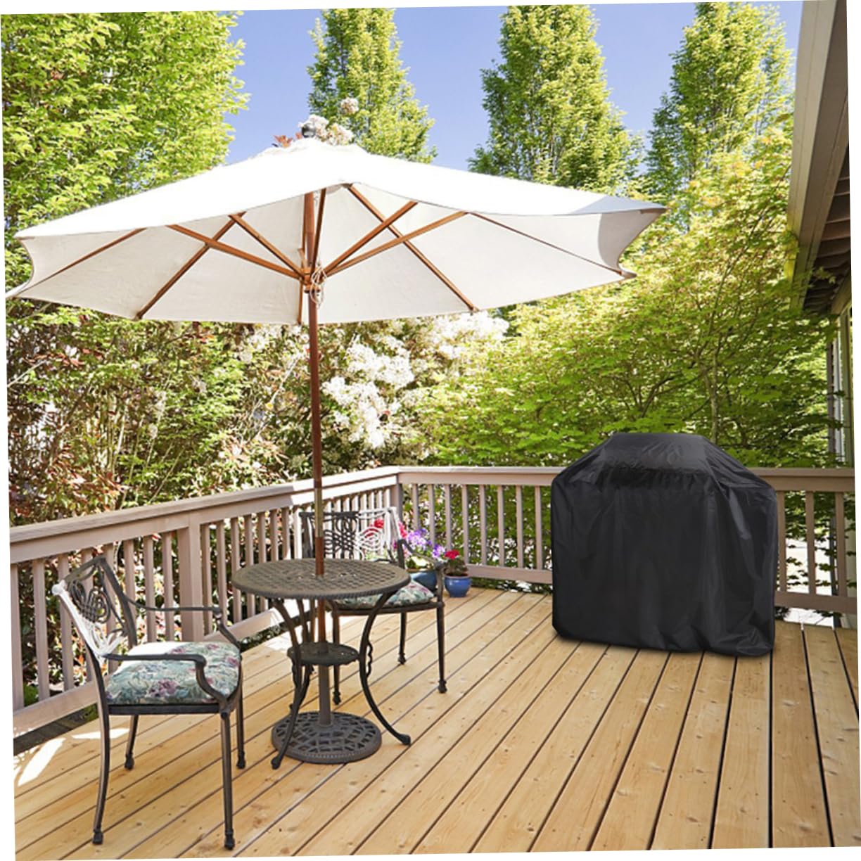 BESPORTBLE Copertura per Barbecue Esterno Tessuto Resistente ai Raggi UV Facile da Pulire Protezione Affidabile per Barbecue e Mobili