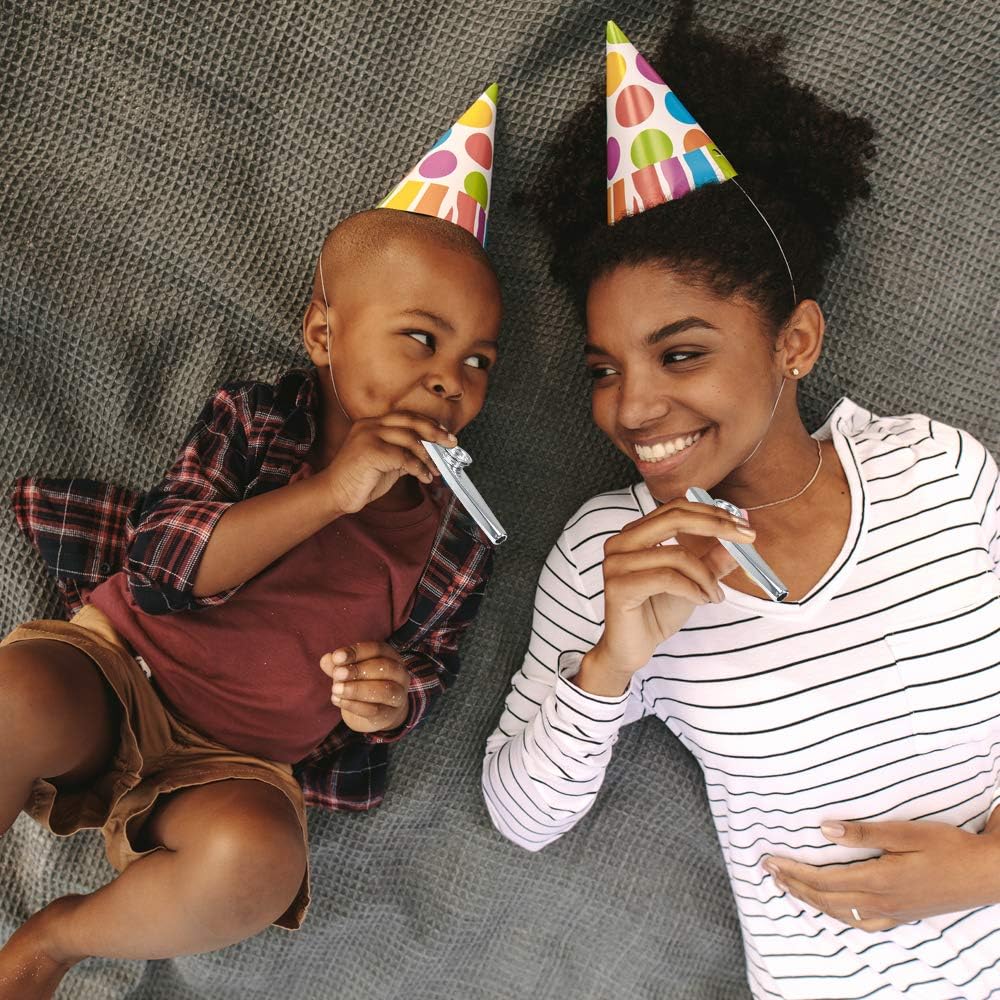 ArtCreativity 4.75 Inch Metal Kazoo - Set of 3 - Fun Humming Musical Instrument for Kids and Adults - Durable Music Toys - Cool Birthday Favors, Party Noisemakers Supplies, Goody Bag Fillers