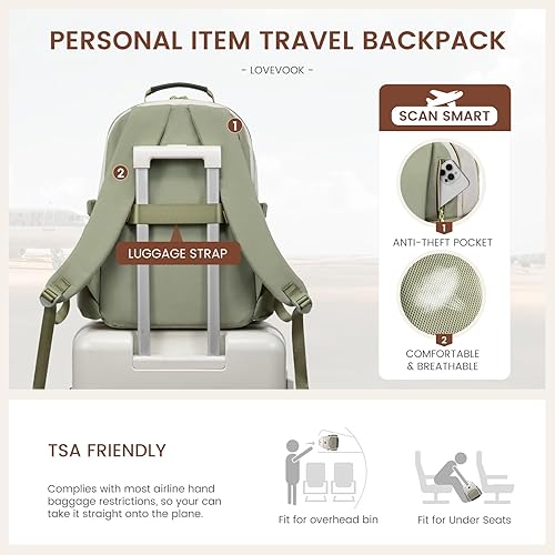 Miniatura 6 de Mochila para laptop LOVEVOOK para mujer, 15,6 pulg.