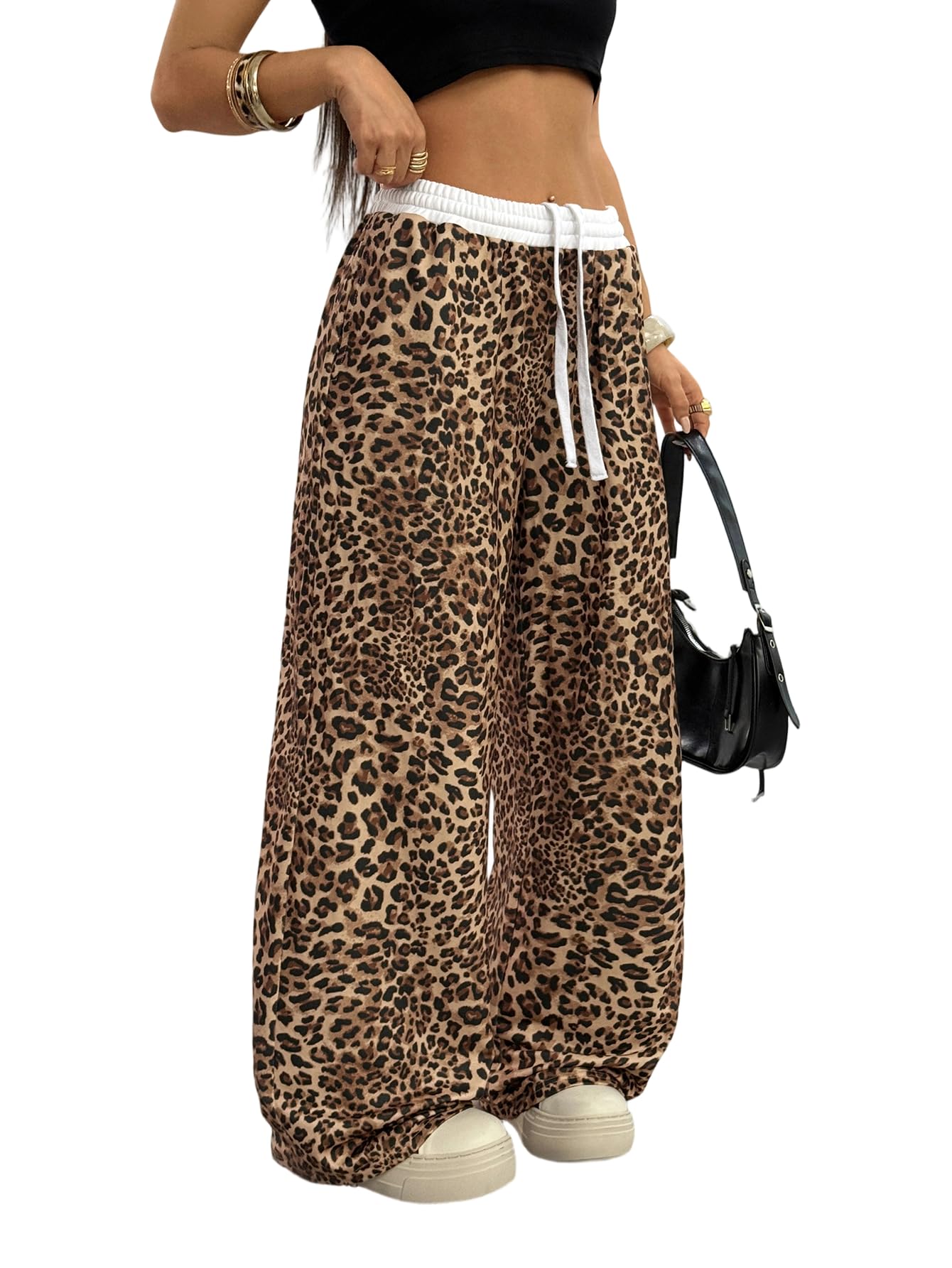 SOLY HUX Wide Leg Baggy Sweatpants