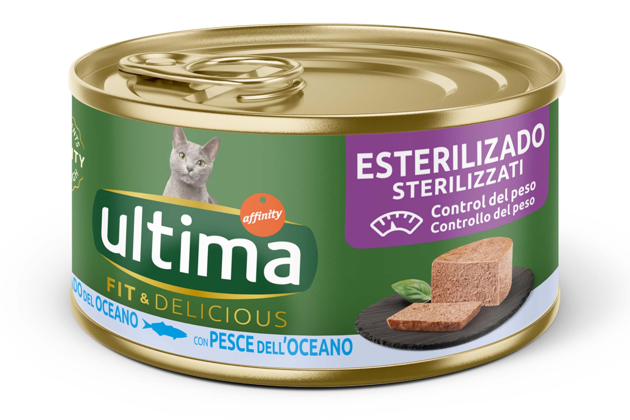 Ultima Fit & Delicious Comida Húmeda para Gatos - Mousse con Pescado del Océano: 24 latas de 85g