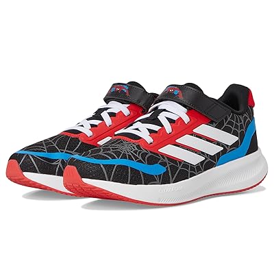 adidas Kids Marvel Spider Man Run Falcon Shoes (Little Kid) Kids Shoes Black/White/Pure Ruby