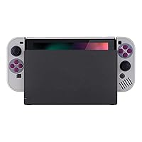 Vista 8 de eXtremeRate PlayVital Back Cover for Nintendo Switch Console, Handheld Controller Protector Hard Shell for Joycon, Dockable Protective Case with